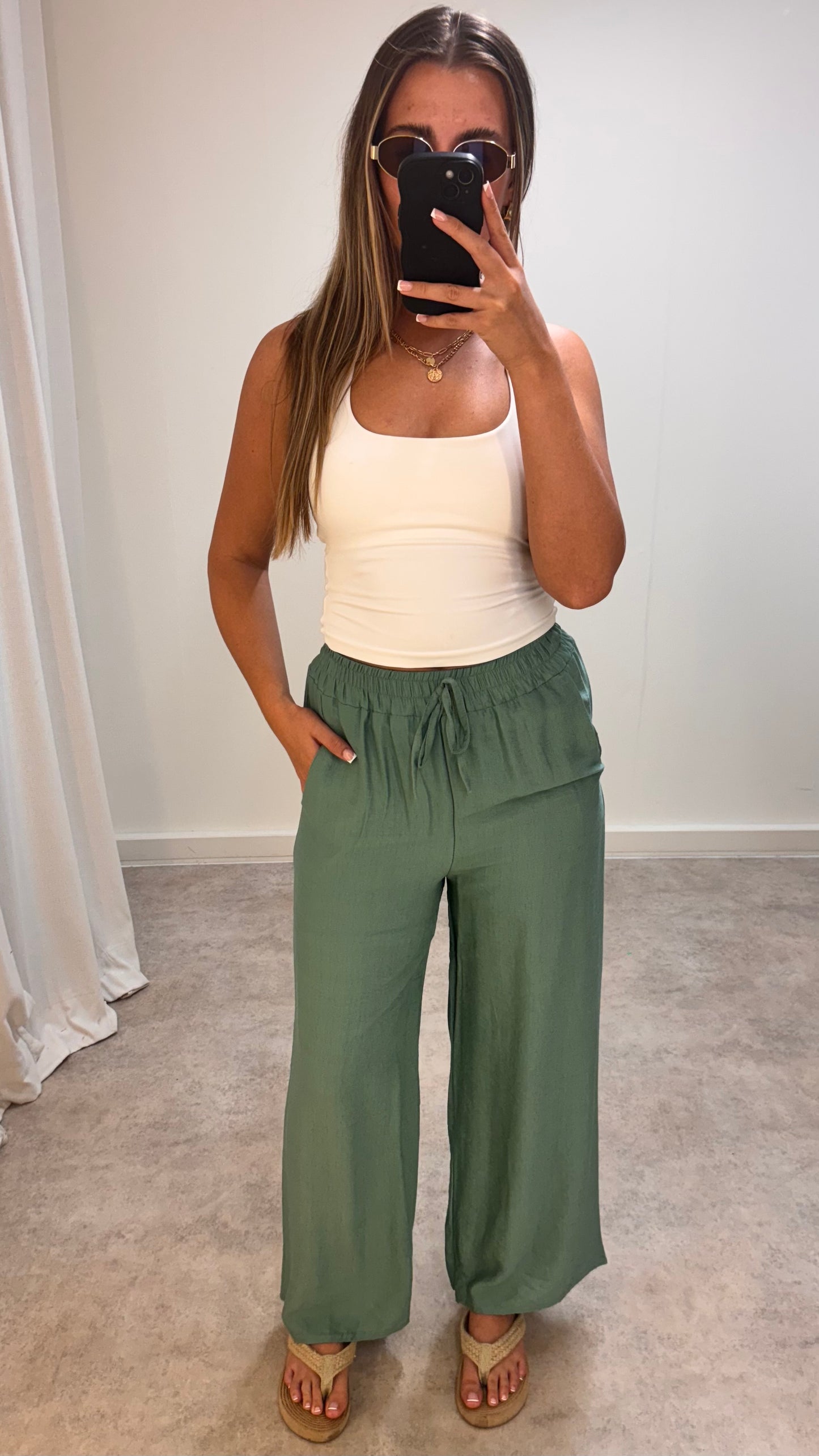 Linen Style Trousers