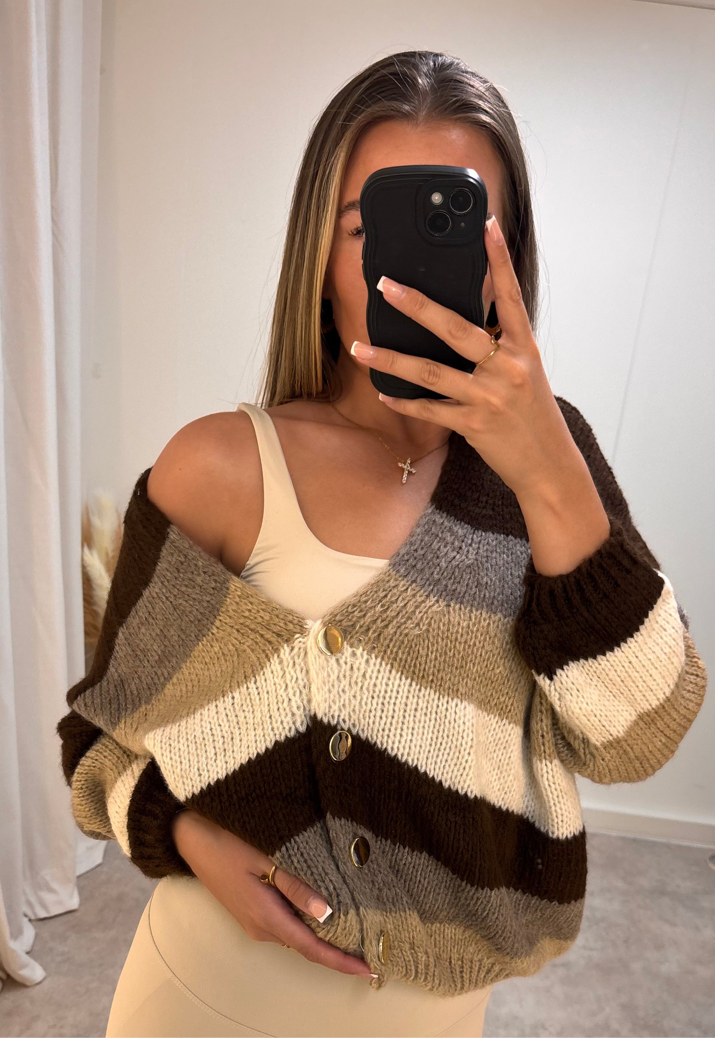 Striped Knit Cardigan