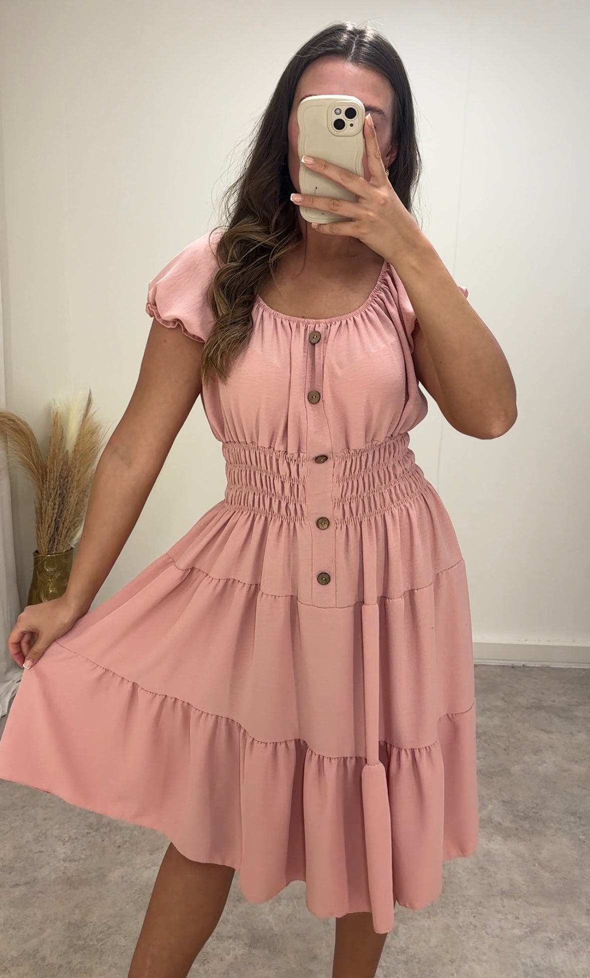 BLOOM midi smock dress (UK 10-20)