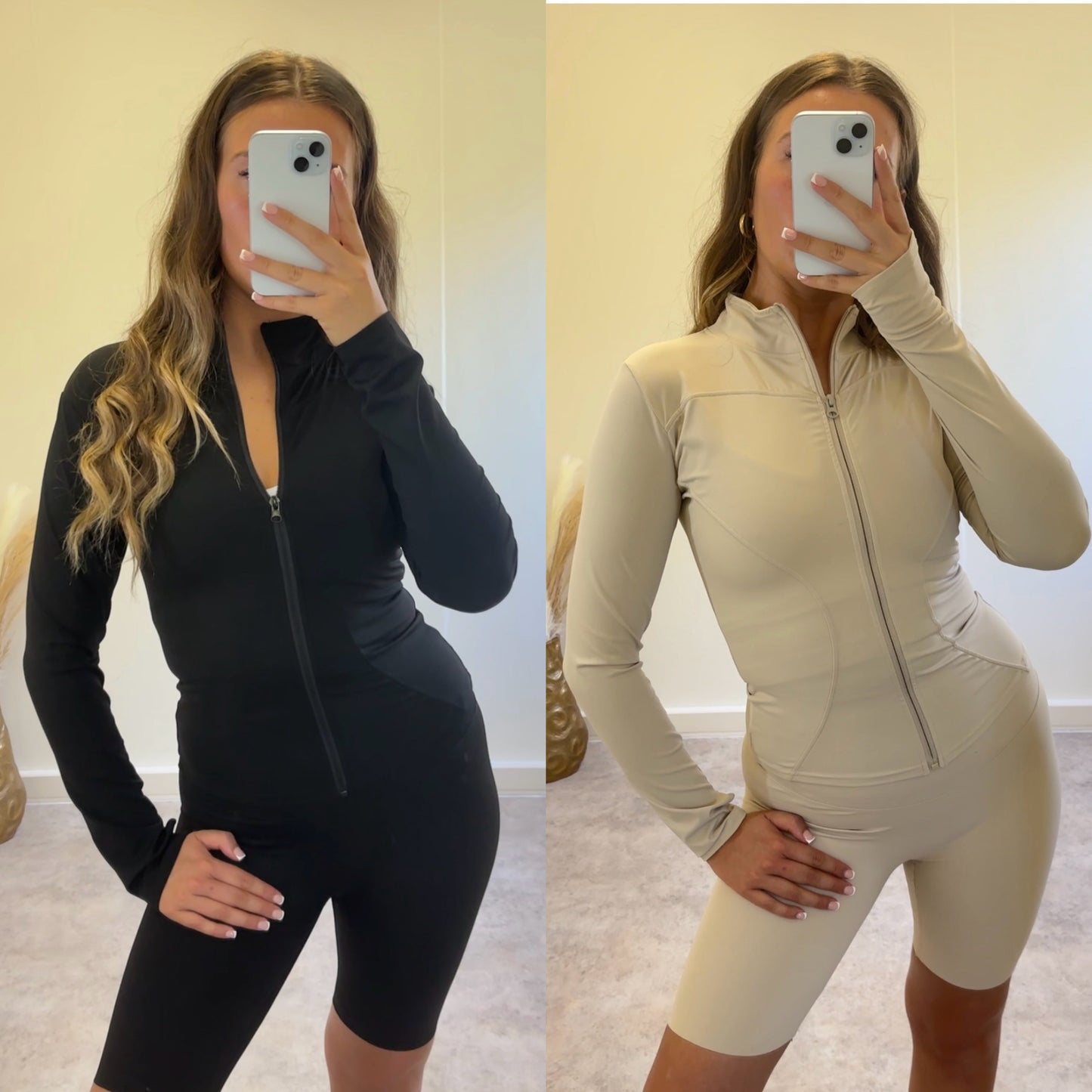 GINA seamless zip gym jacket