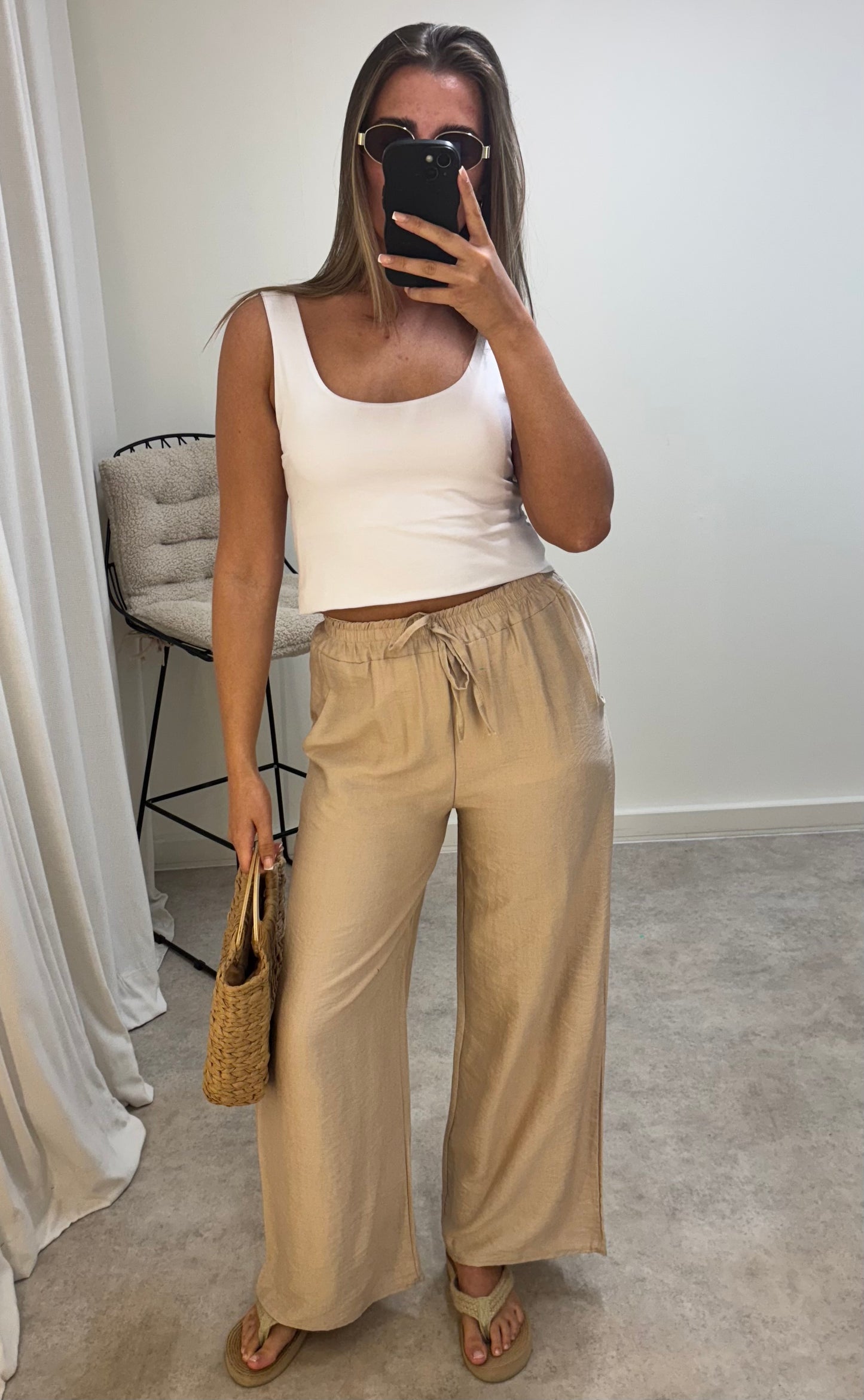 Linen Style Trousers