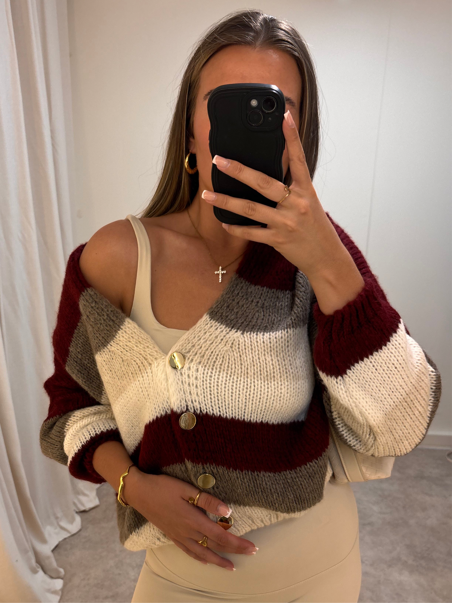 Striped Knit Cardigan