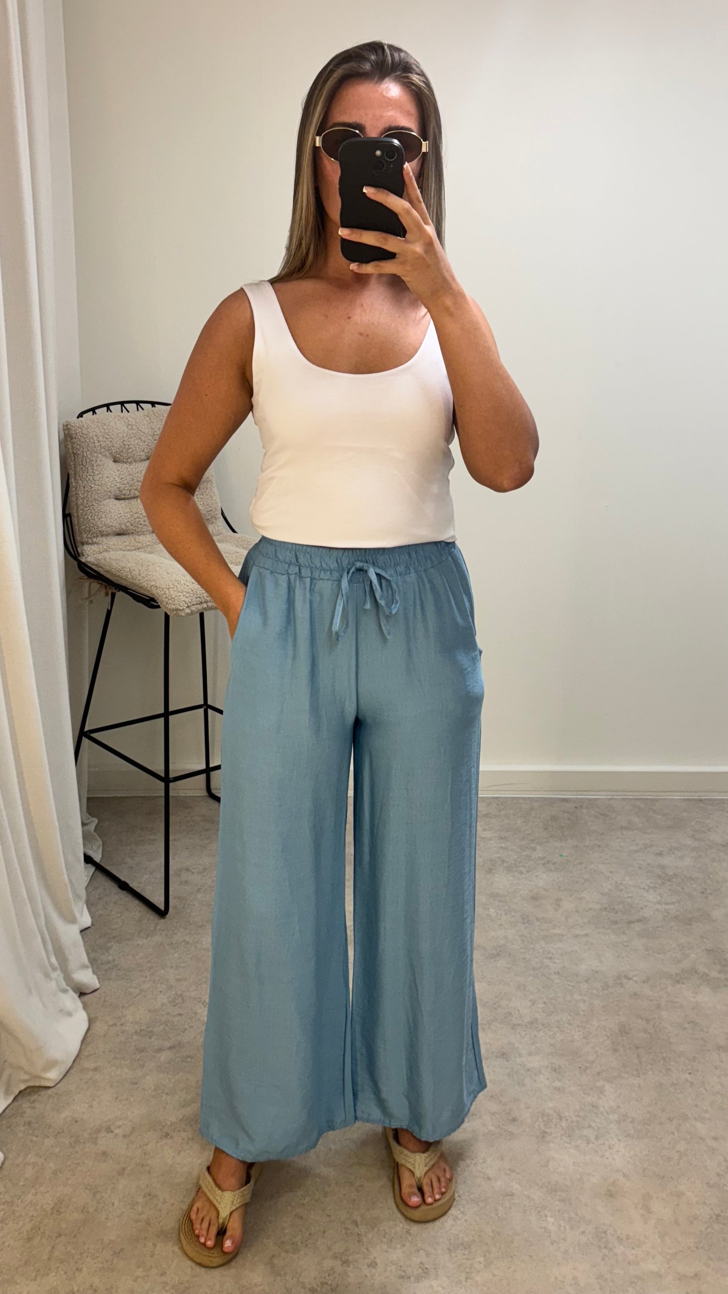 Linen Style Trousers