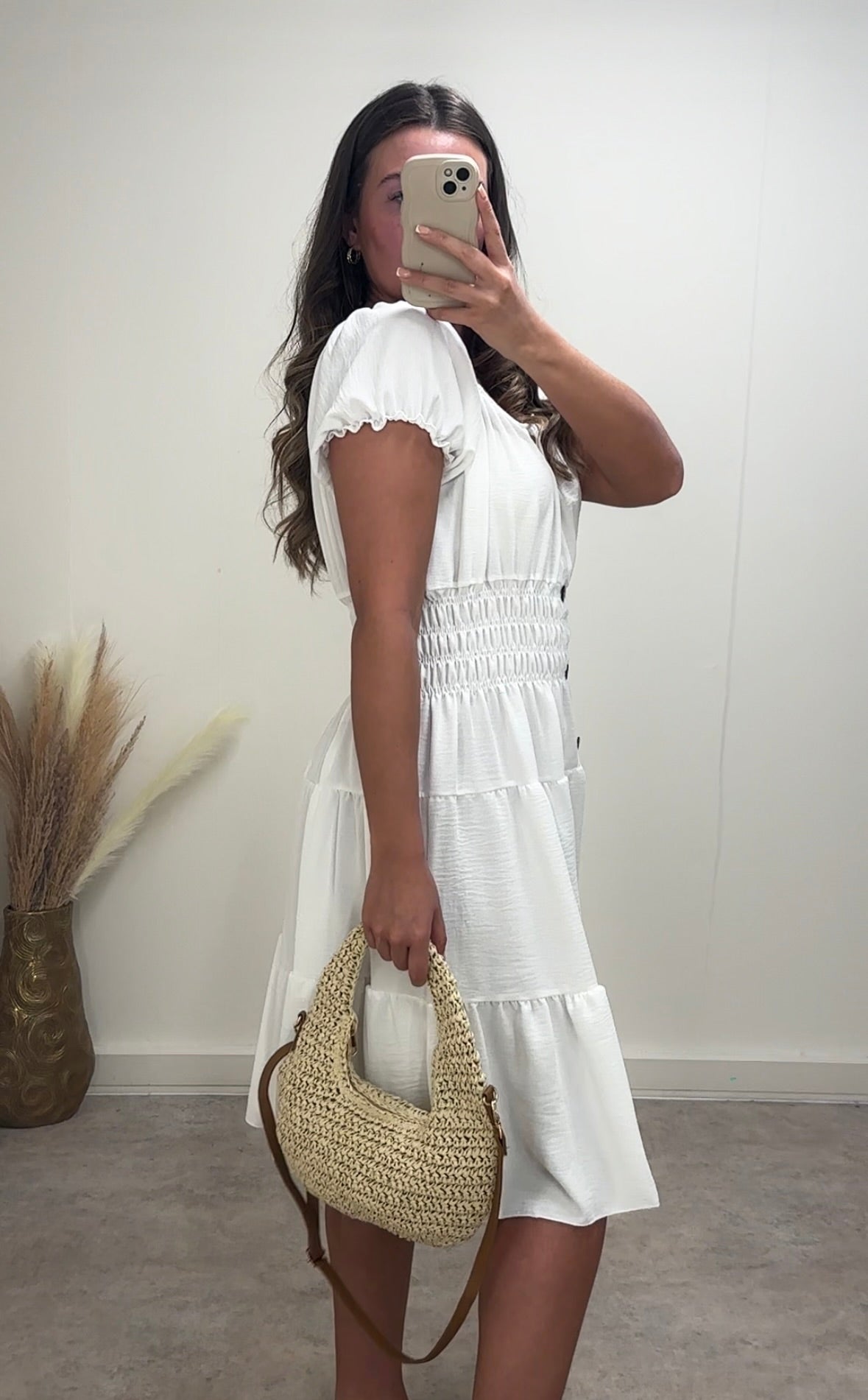 BLOOM midi smock dress (UK 10-20)