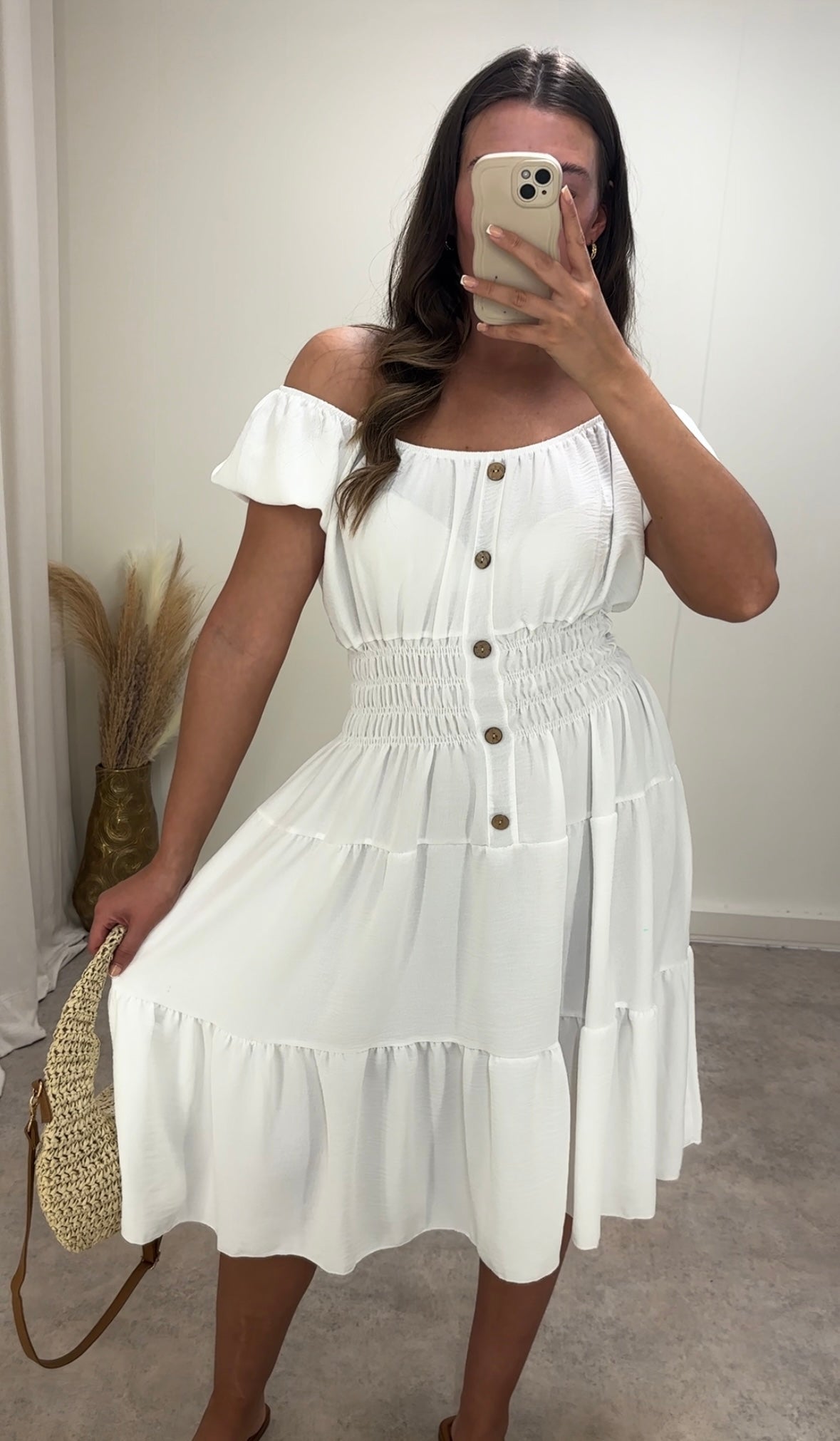 BLOOM midi smock dress (UK 10-20)