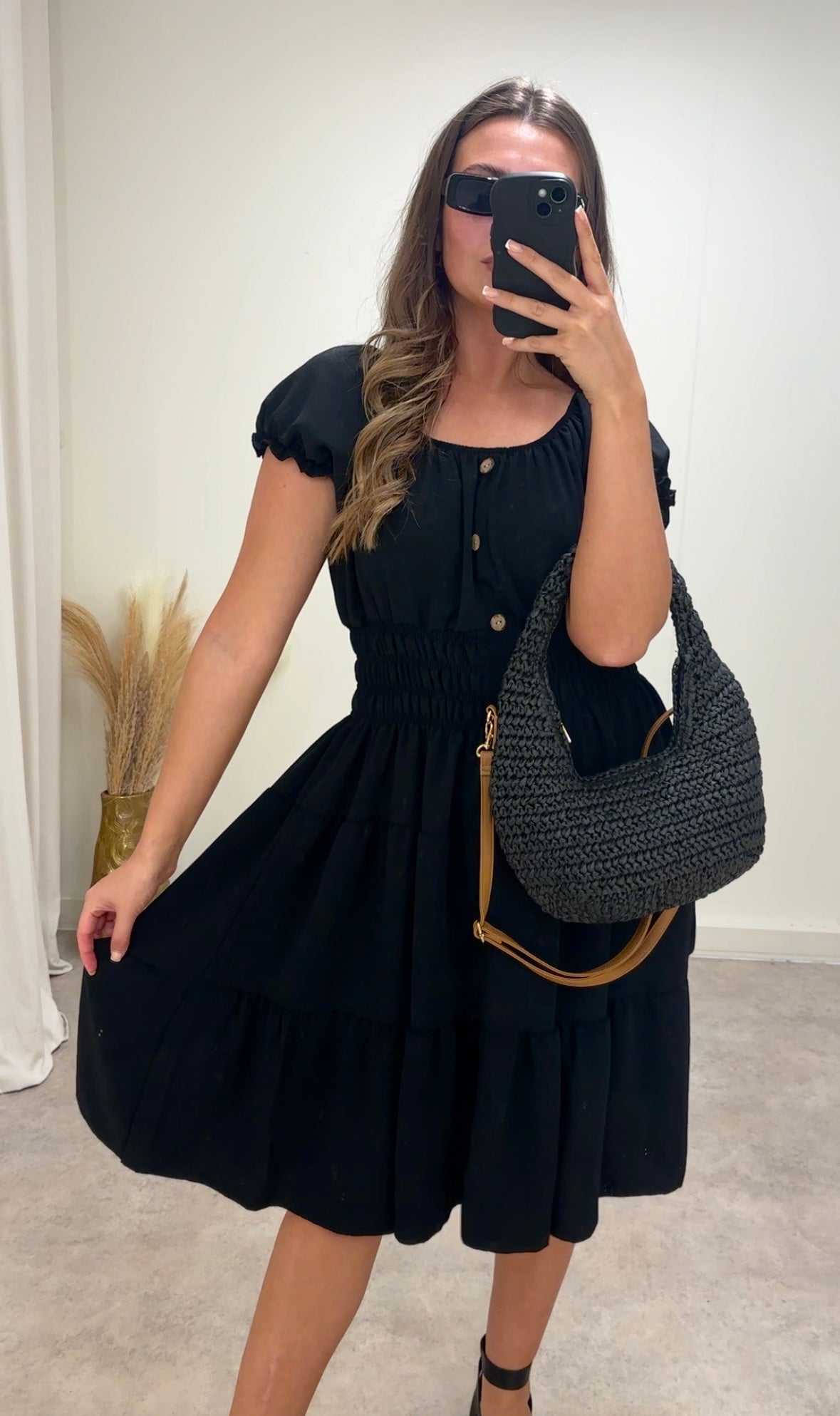BLOOM midi smock dress (UK 10-20)