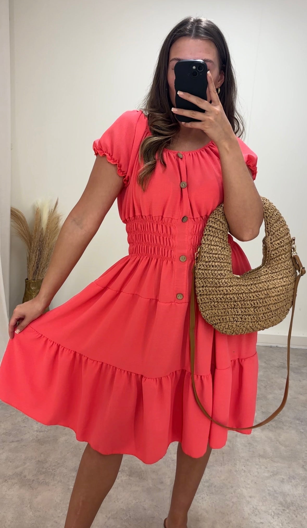 BLOOM midi smock dress (UK 10-20)