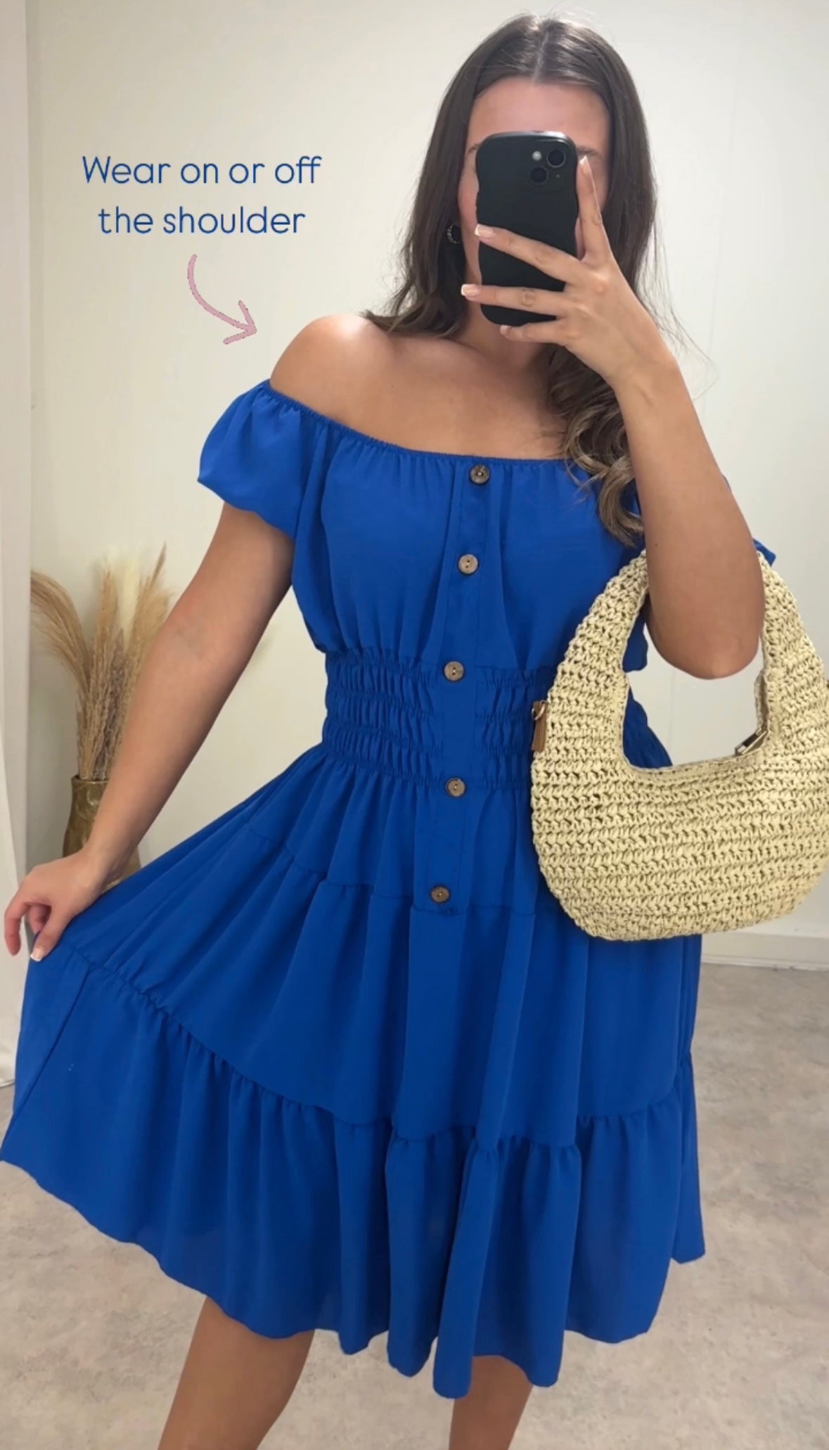 BLOOM midi smock dress (UK 10-20)