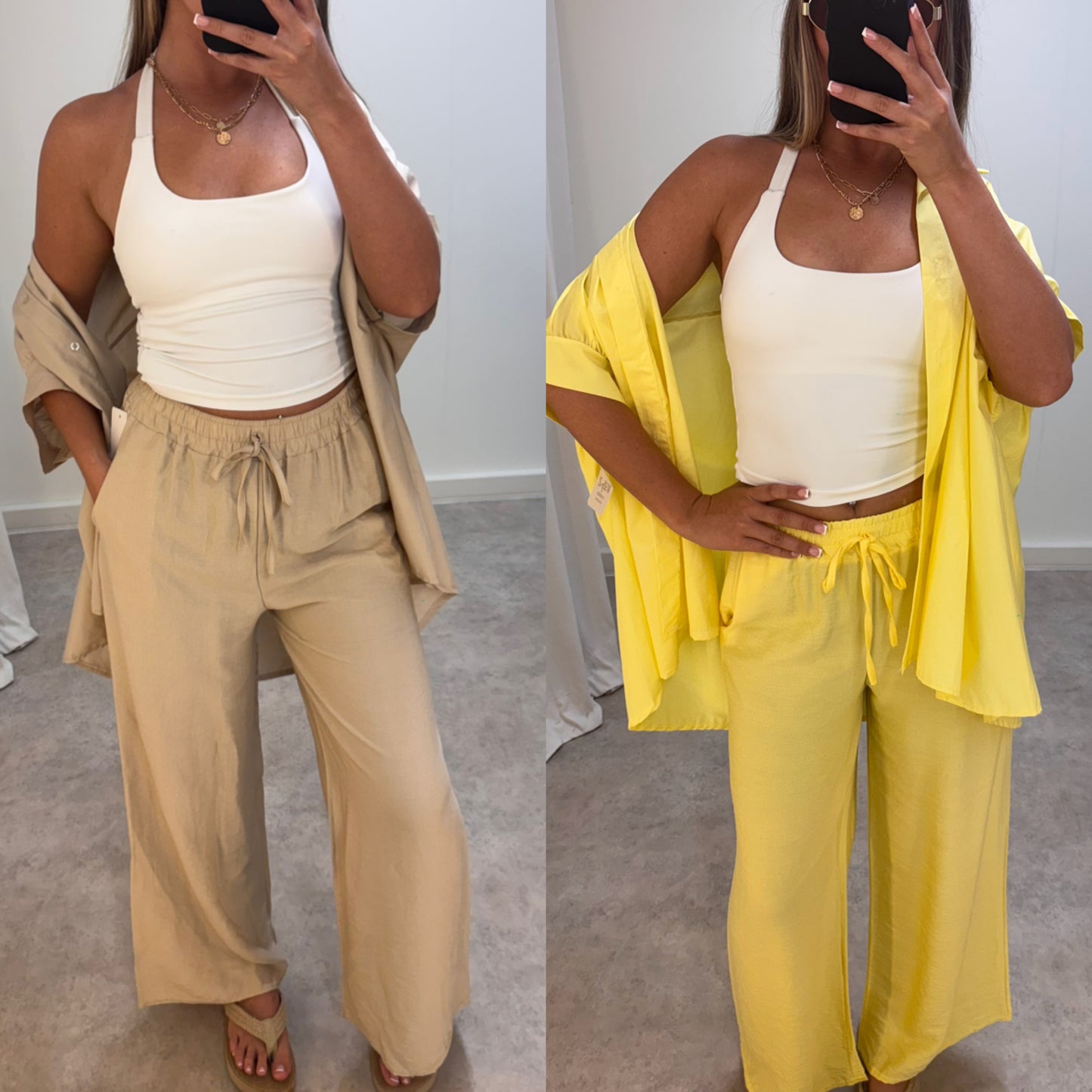 Linen Style Trousers
