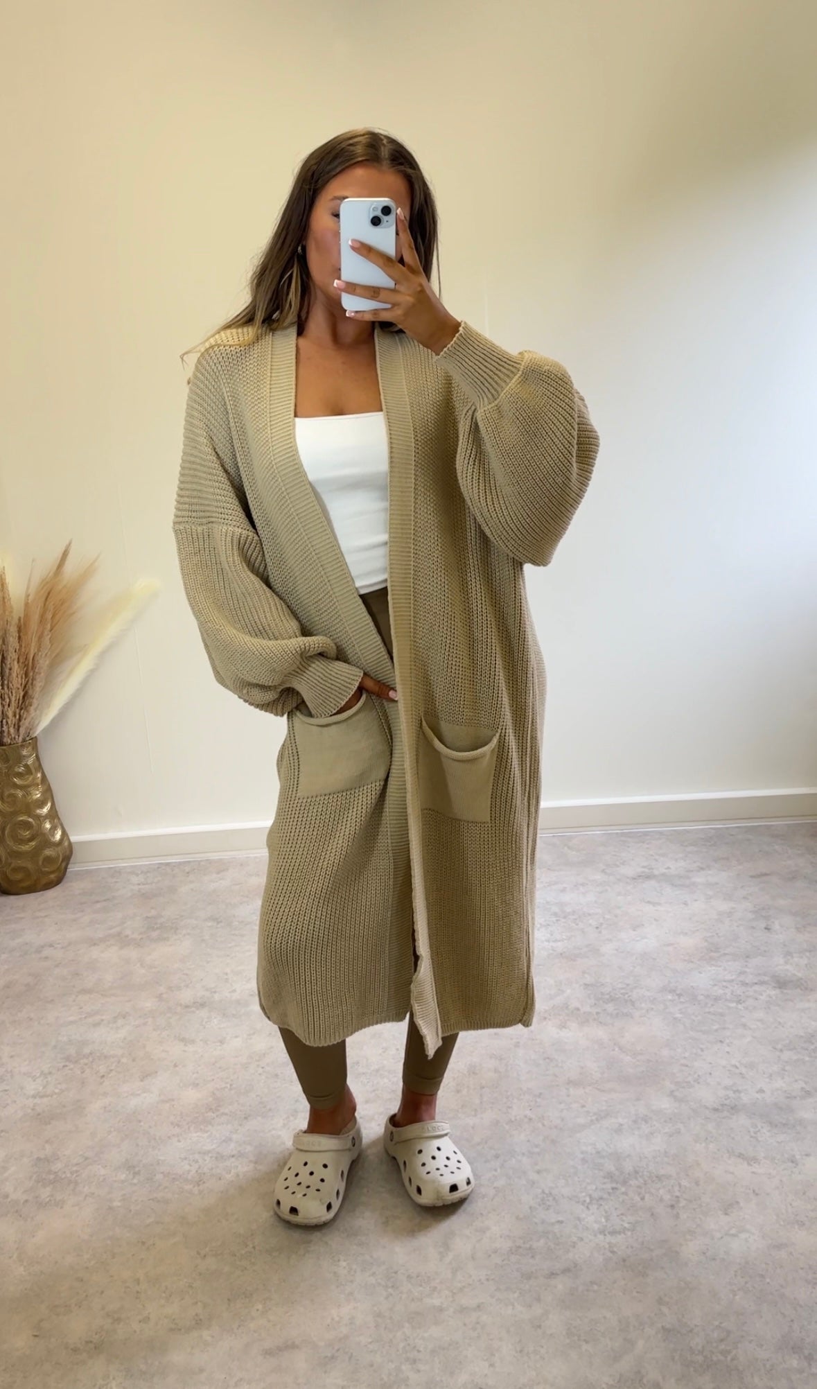 CLOUD NINE midi knit cardigan