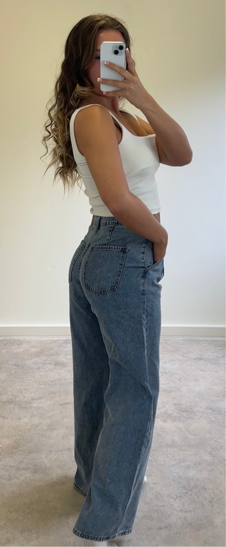 LAULIA straight leg dad jeans