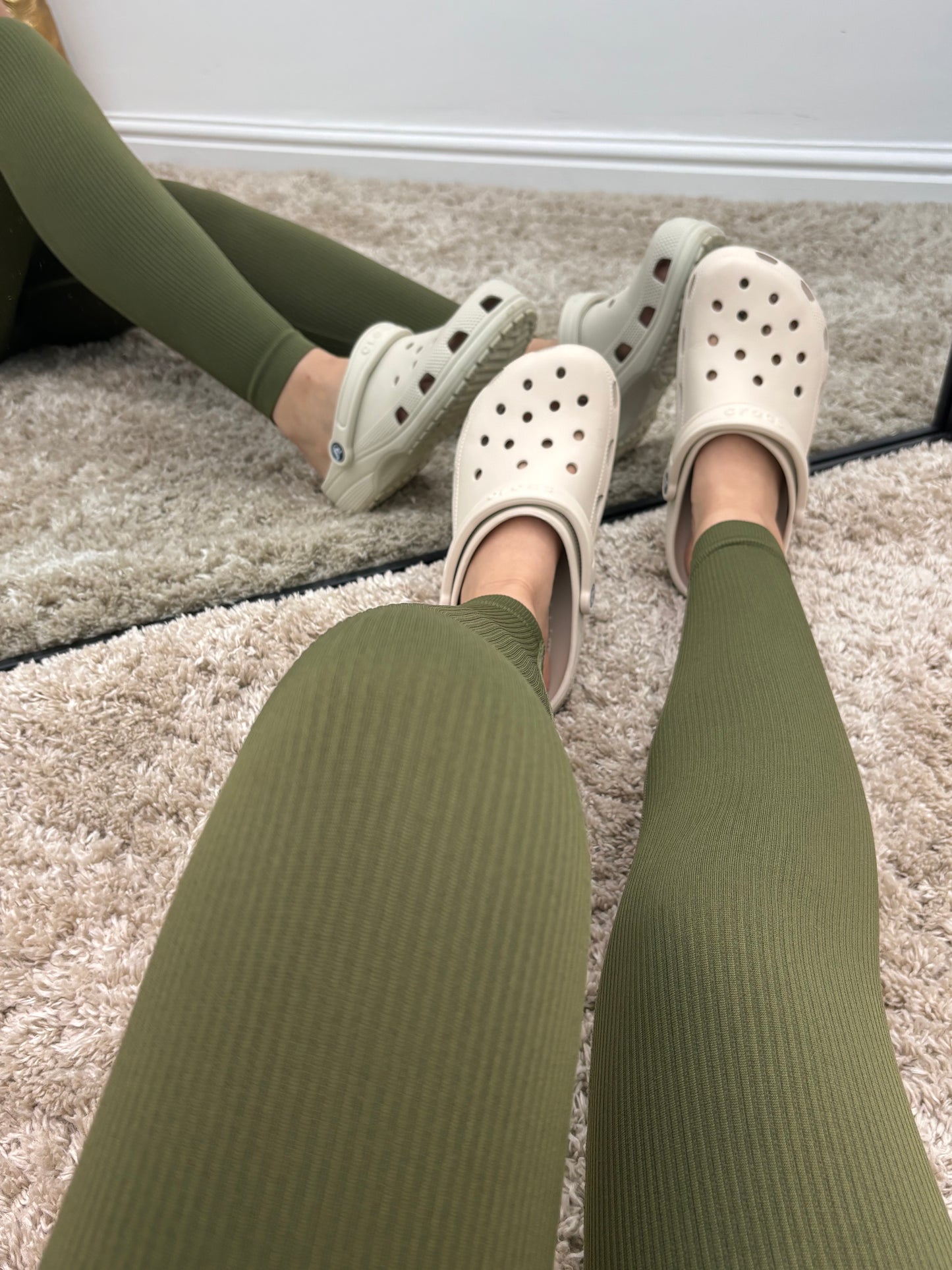 REAH high waisted ribbed leggings