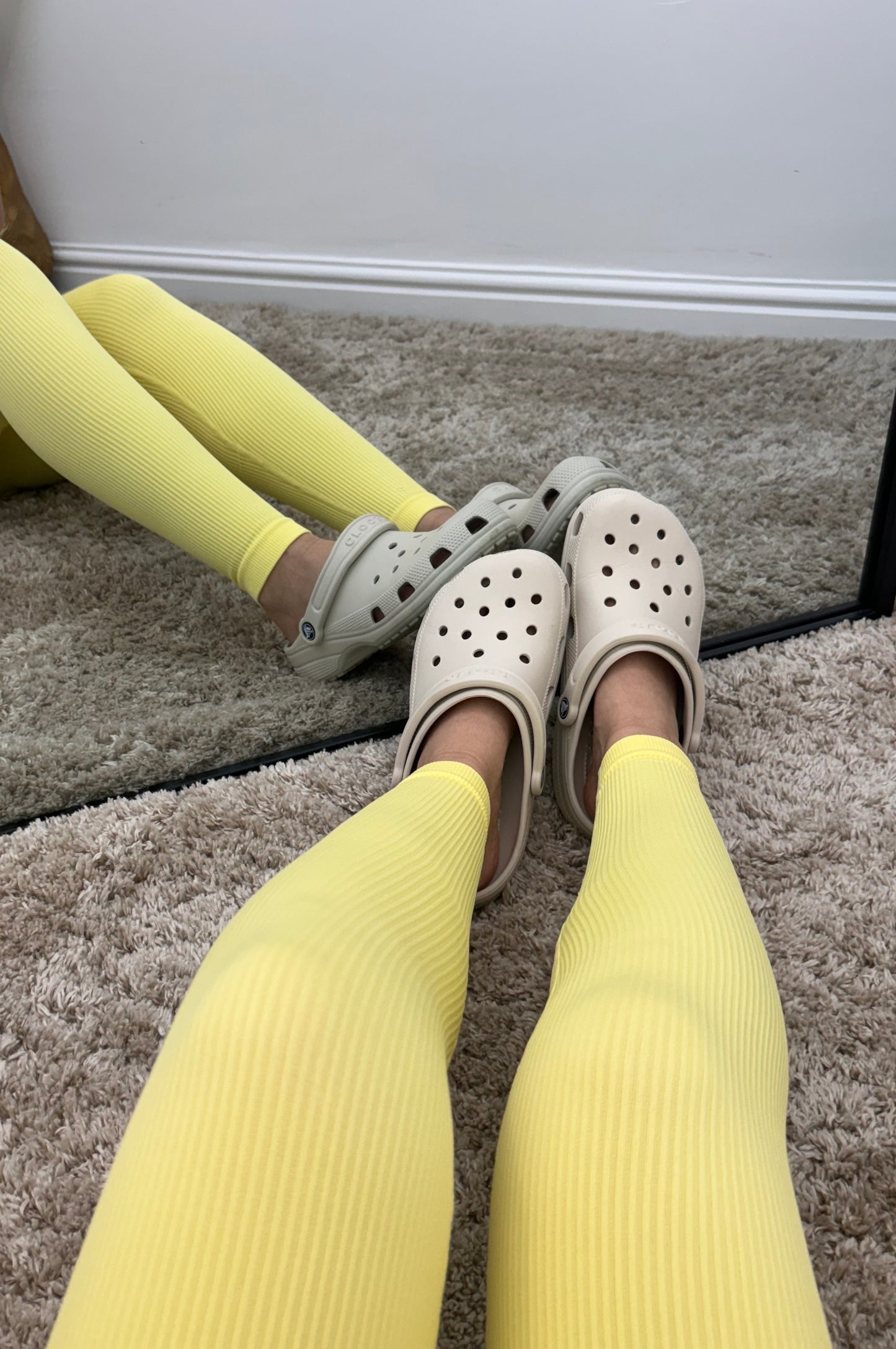 REAH high waisted ribbed leggings