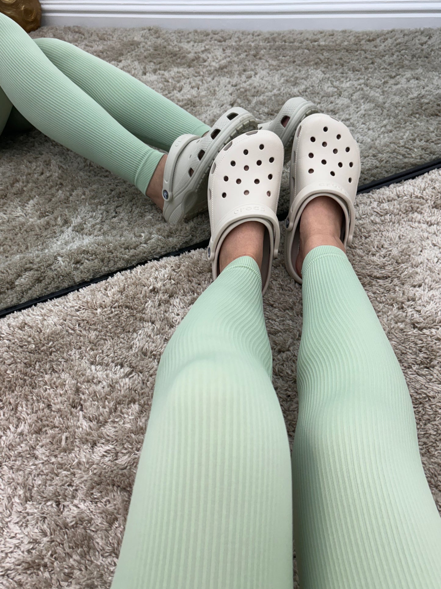 REAH high waisted ribbed leggings
