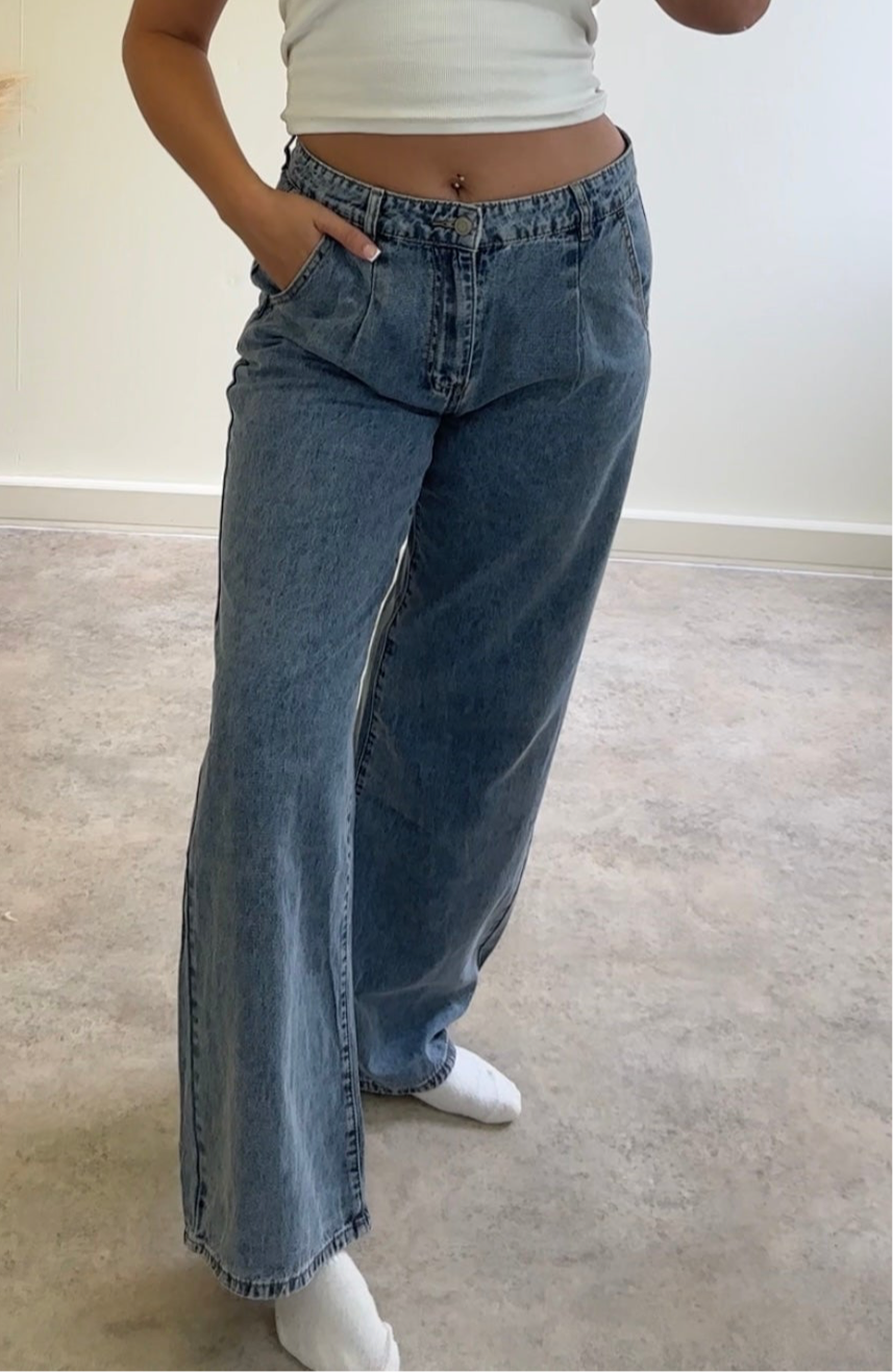 LAULIA straight leg dad jeans