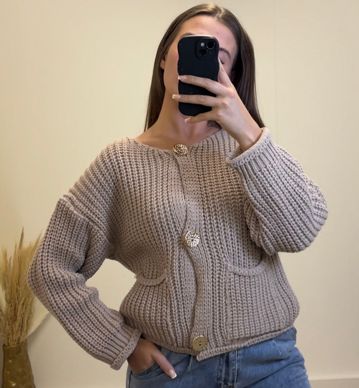 VIVIENNE chunky knit cardigan