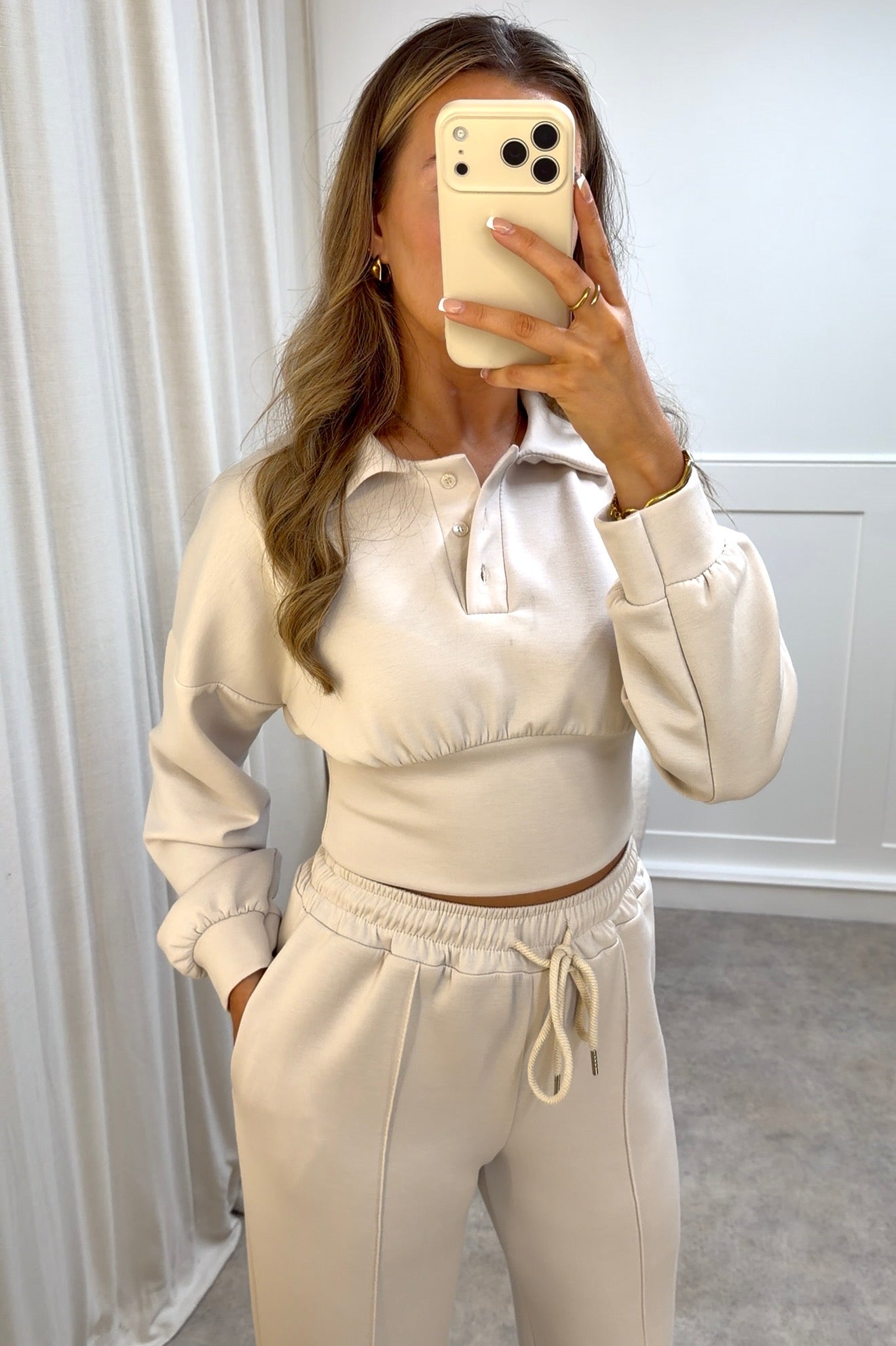 Cropped Rugby Tracksuit Set- The Fashion Cabin