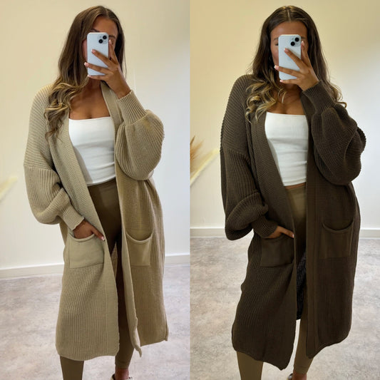 CLOUD NINE midi knit cardigan