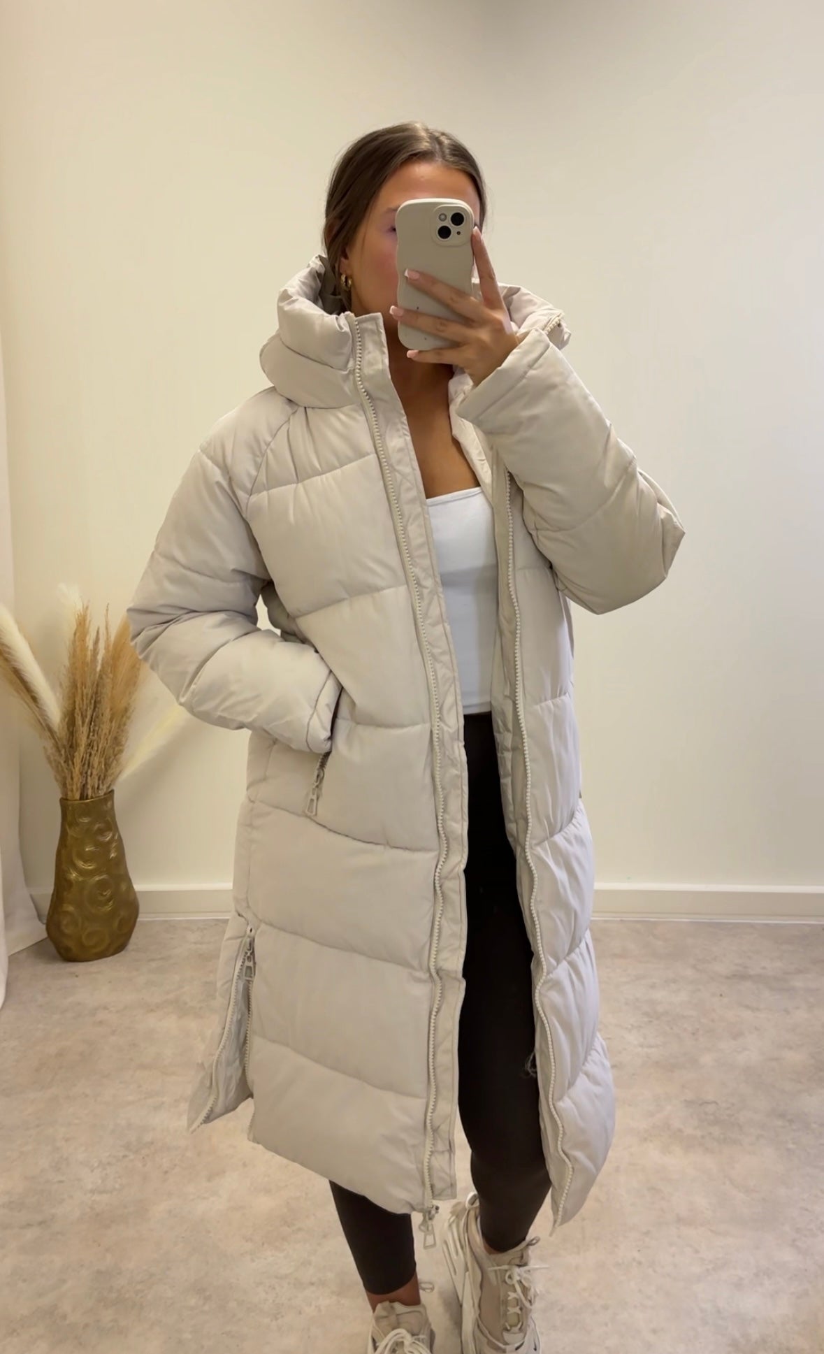 LUNA longline puffer coat