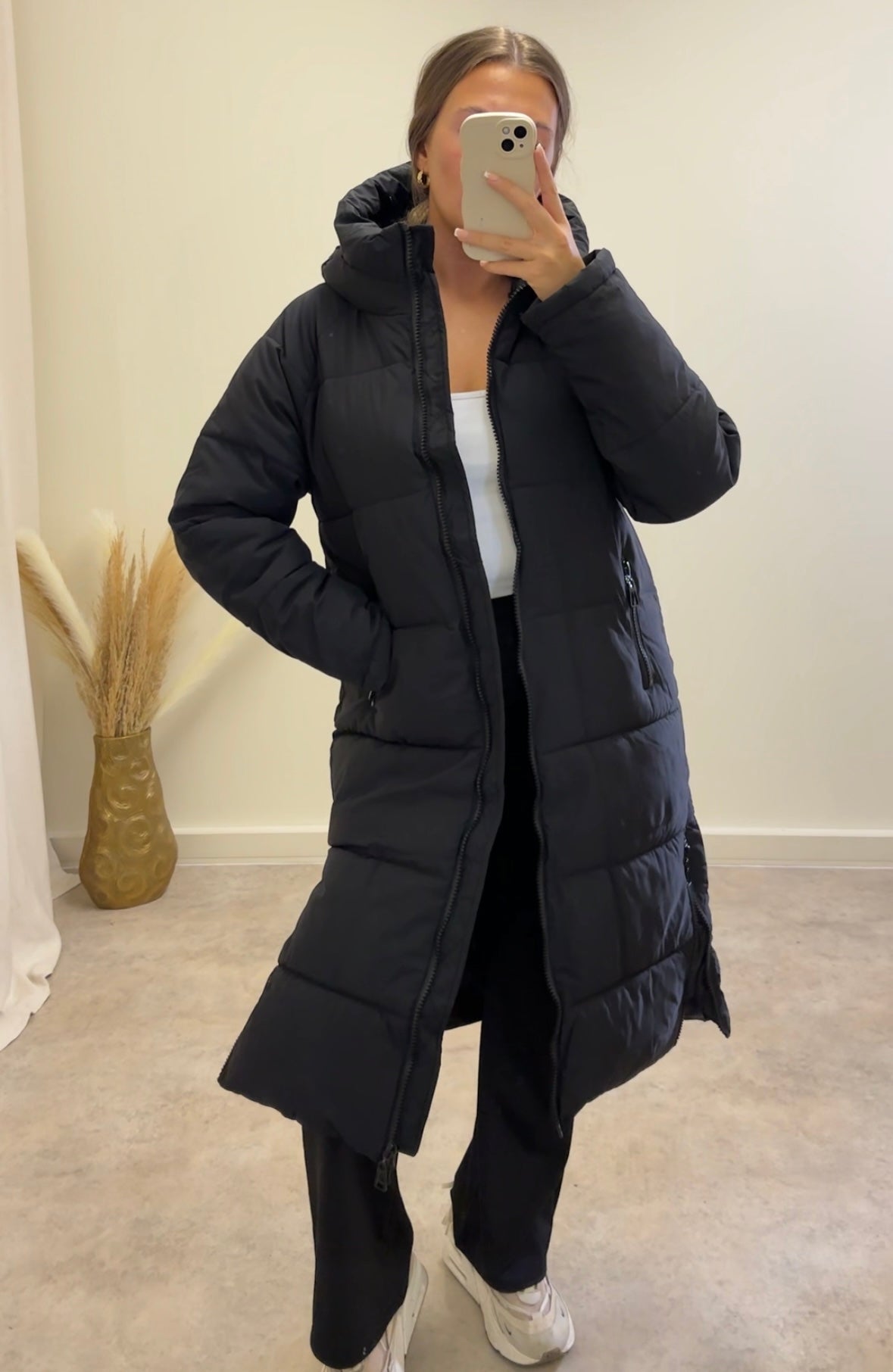 LUNA longline puffer coat