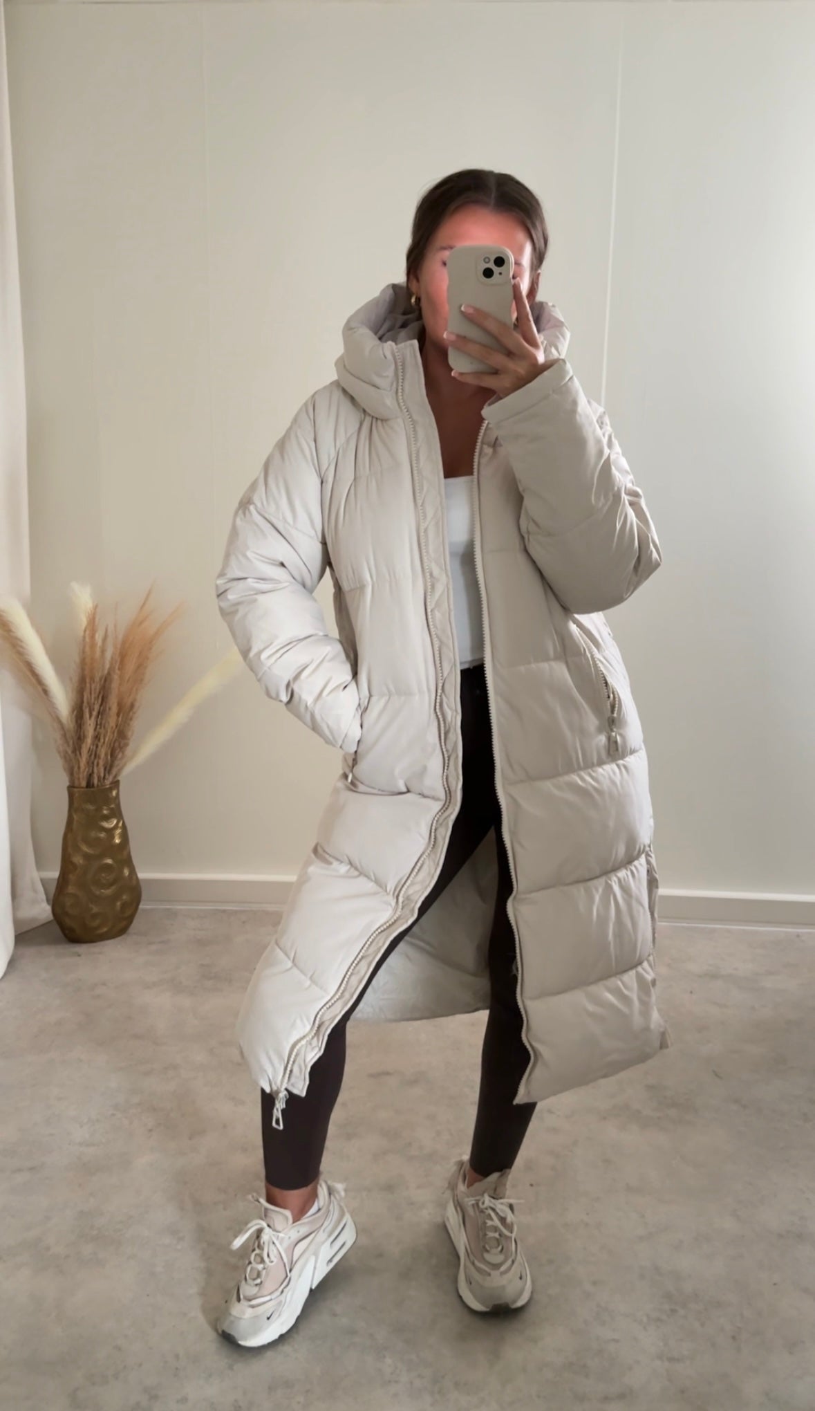LUNA longline puffer coat