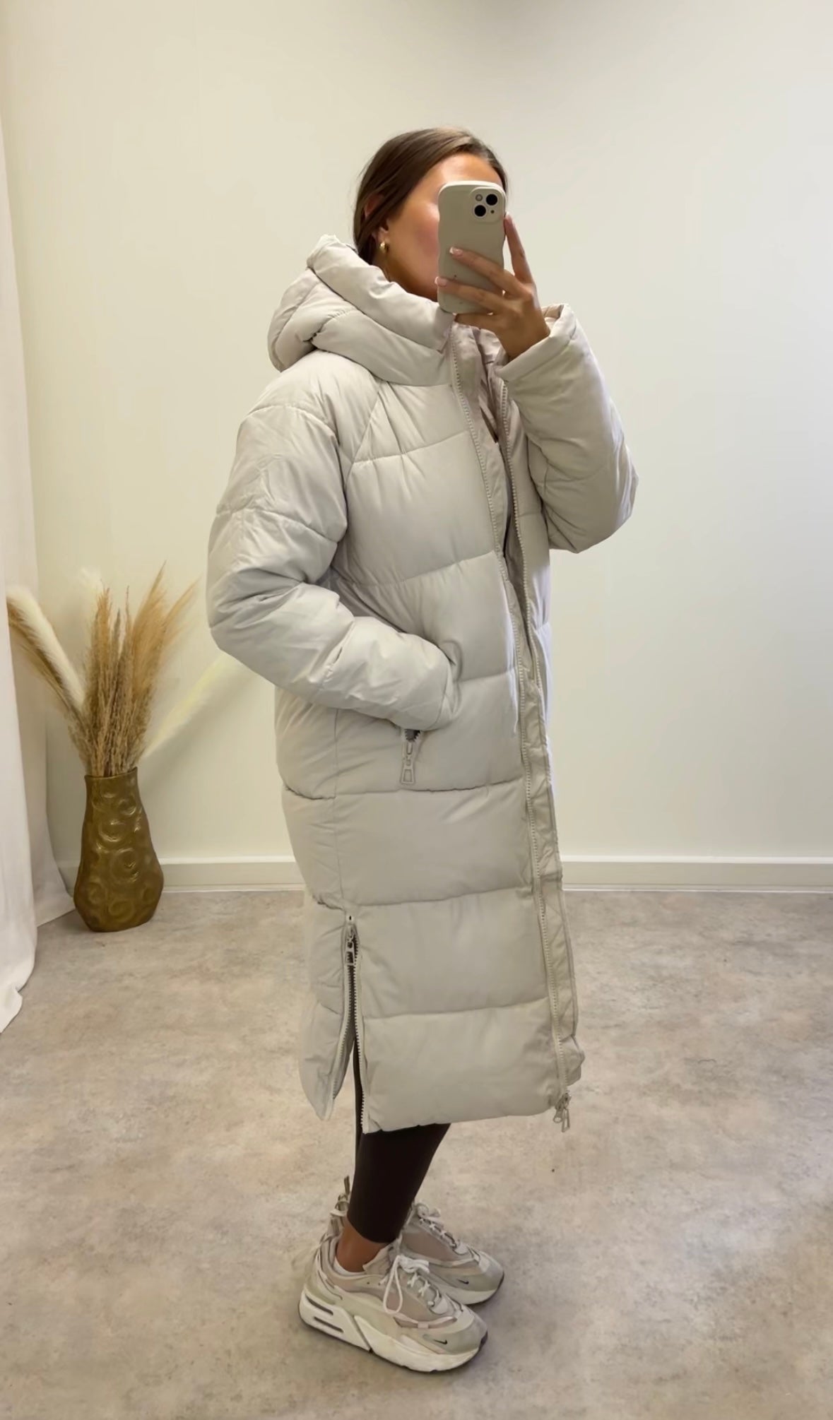LUNA longline puffer coat