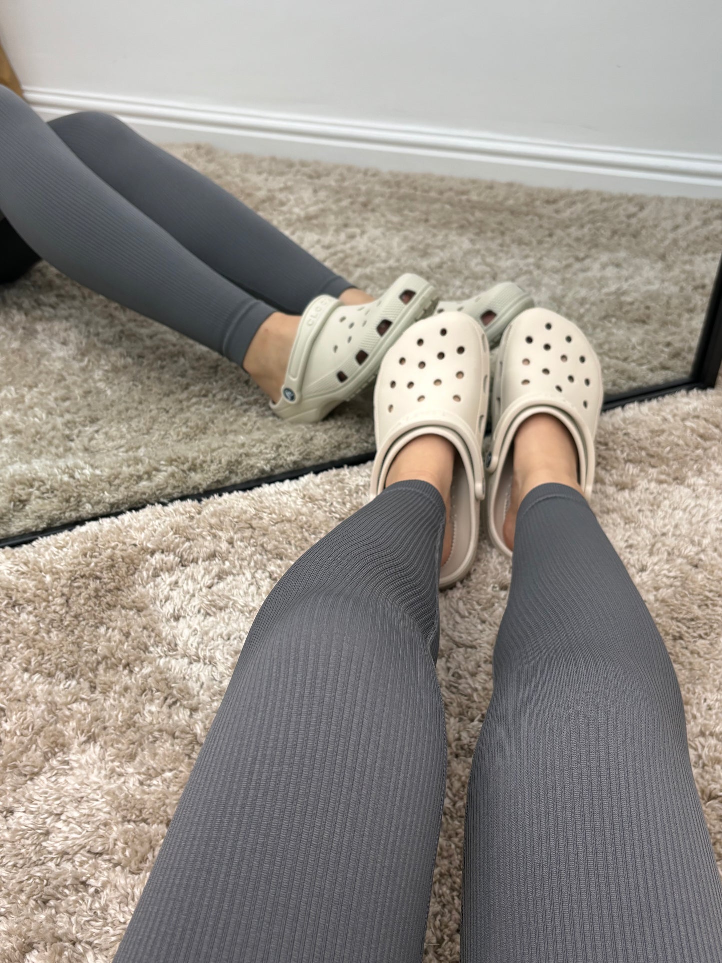 REAH high waisted ribbed leggings