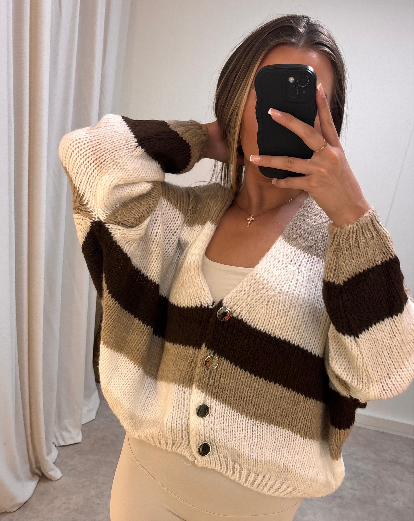 Striped Knit Cardigan