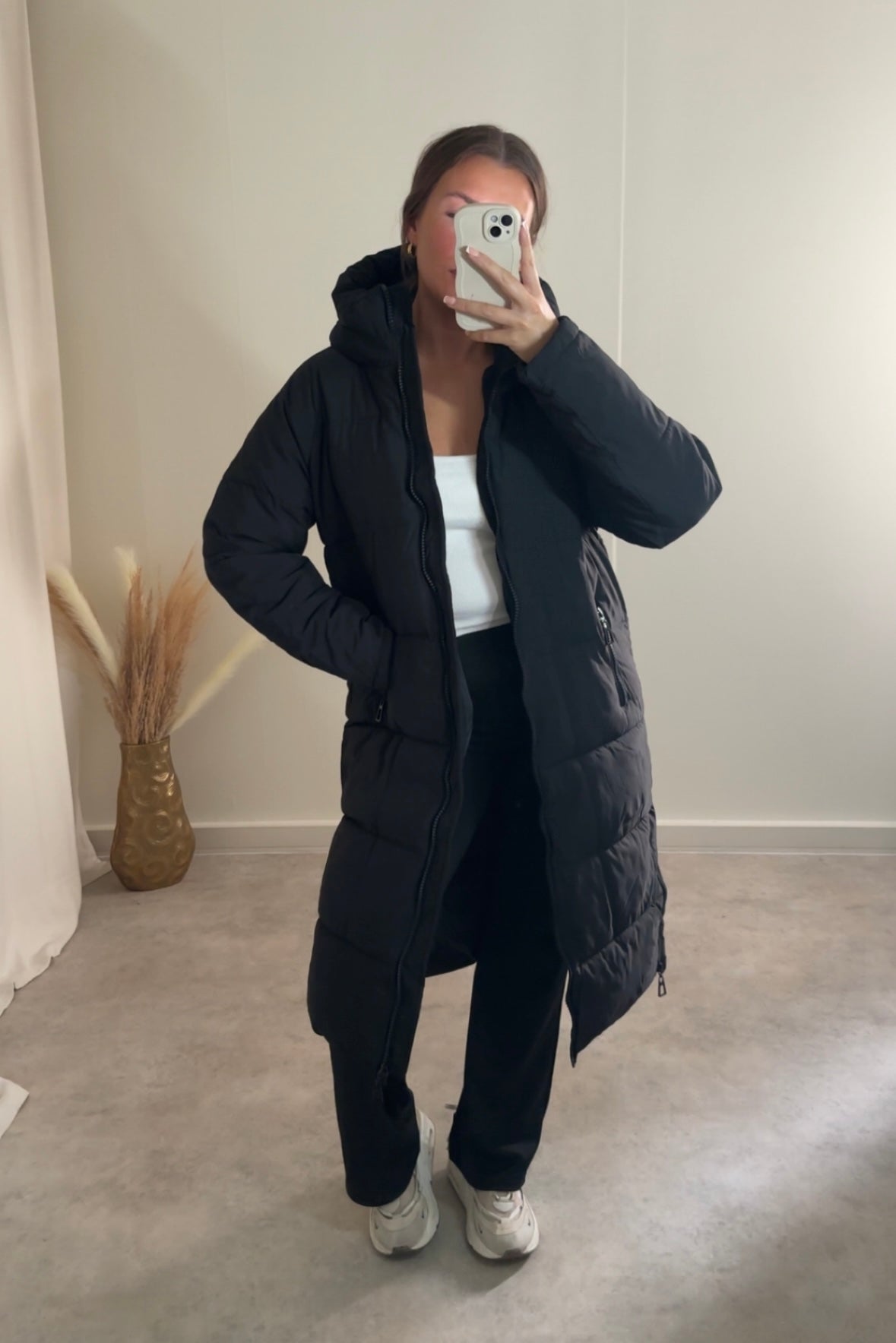 LUNA longline puffer coat