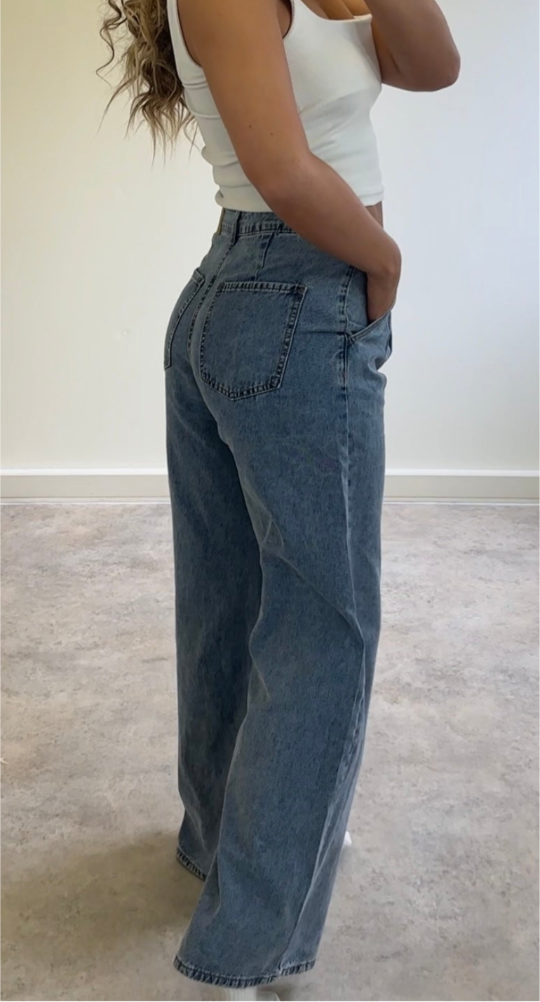 LAULIA straight leg dad jeans