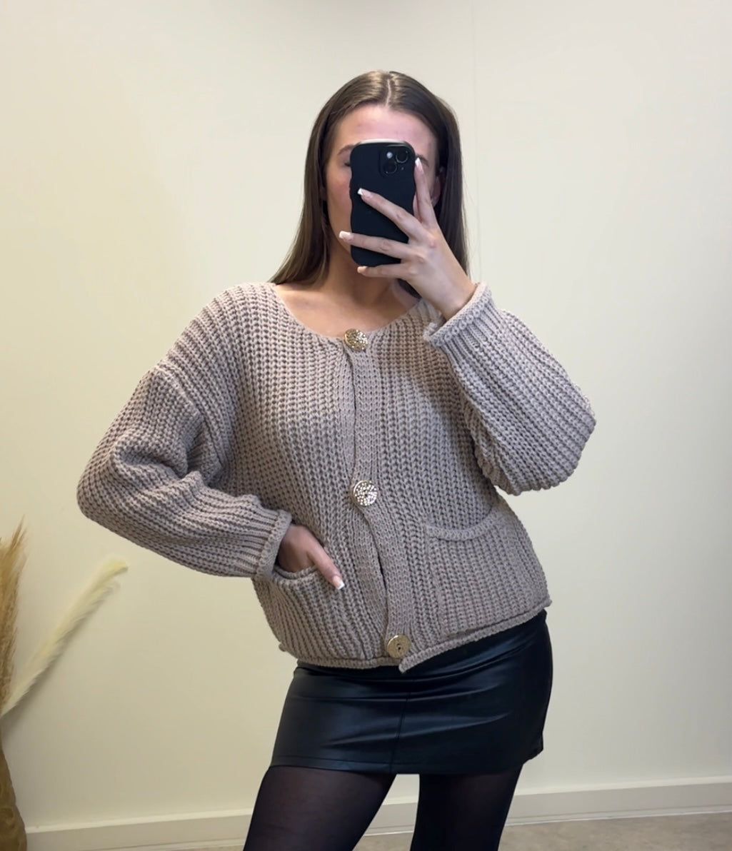 VIVIENNE chunky knit cardigan