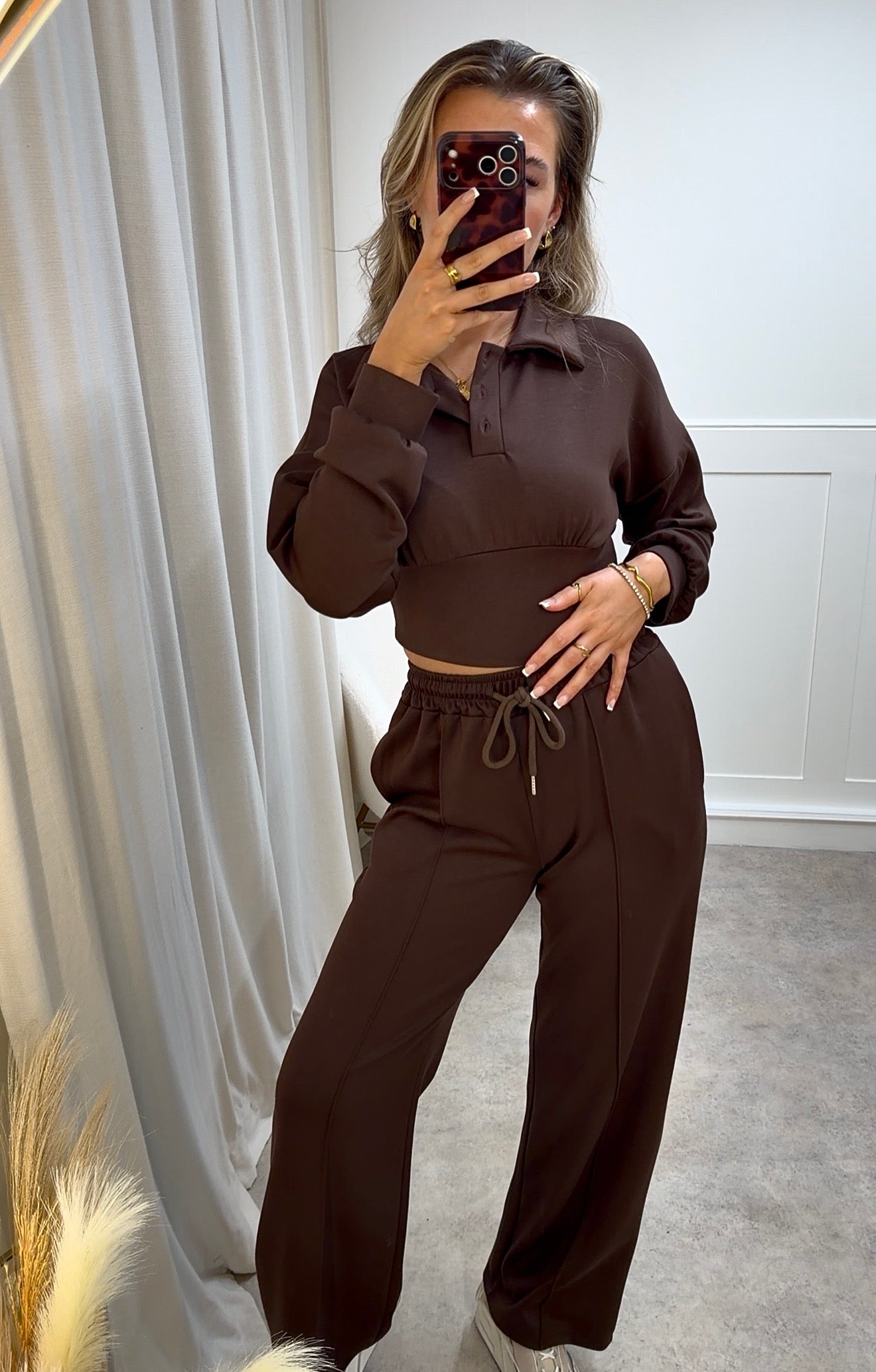 Cropped Rugby Tracksuit Set- The Fashion Cabin