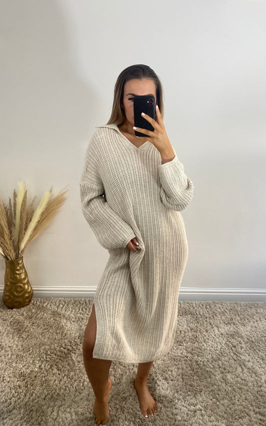 COZY midi knit dress