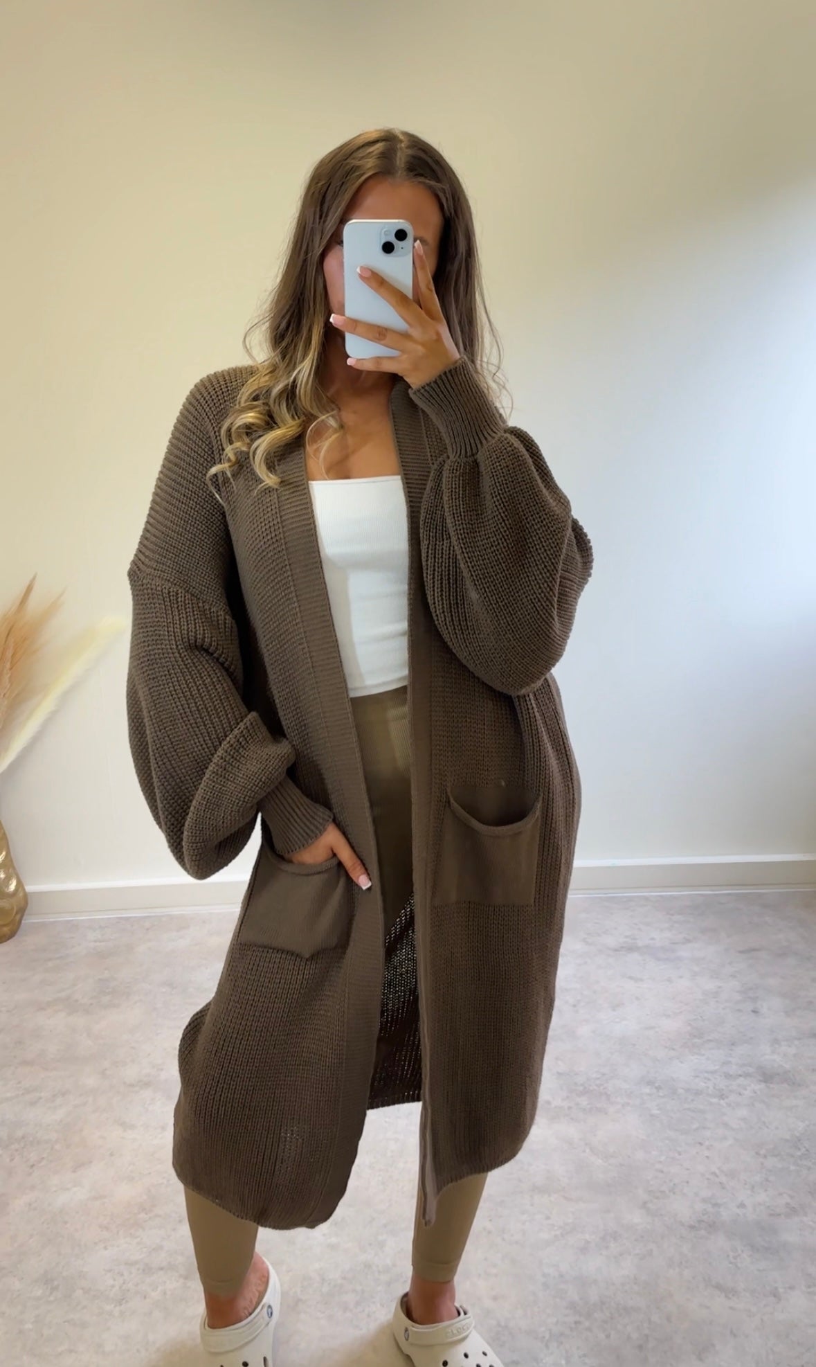 CLOUD NINE midi knit cardigan