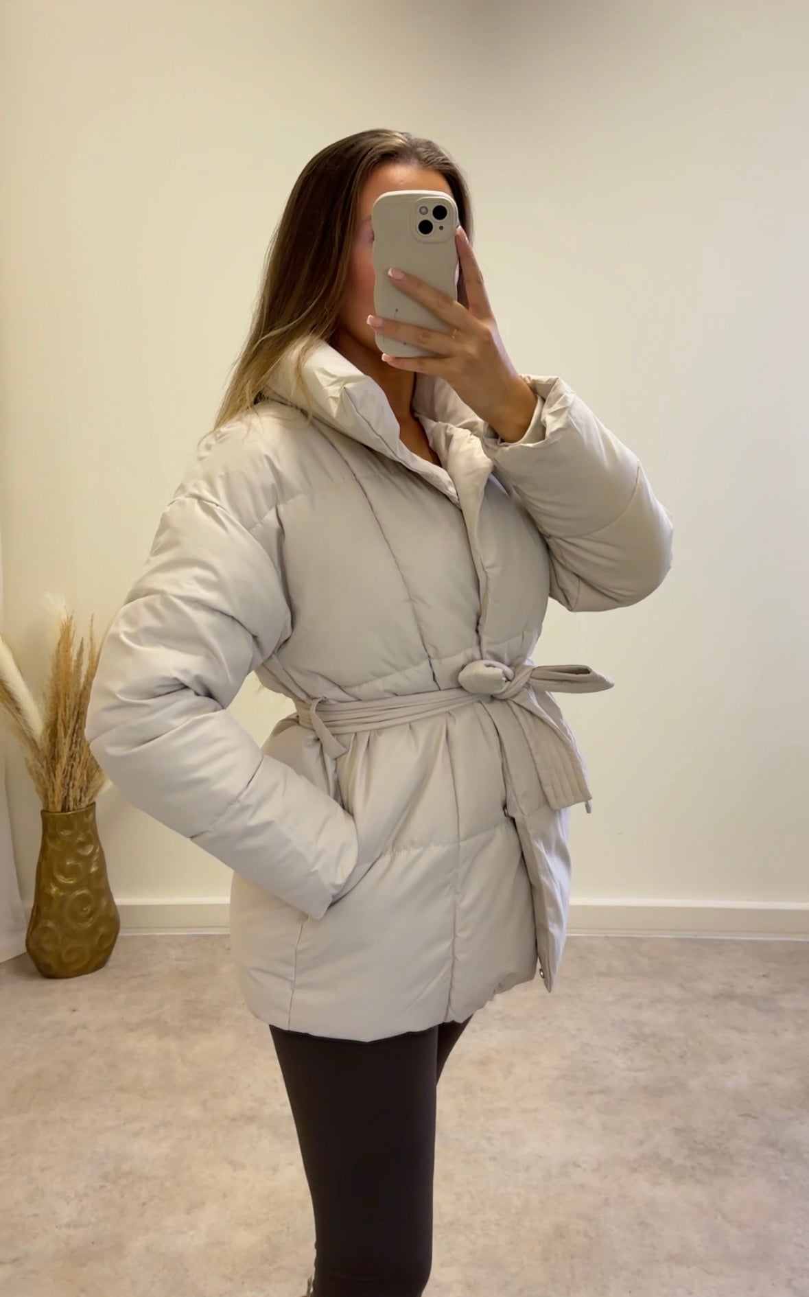 CLEO short puffer coat