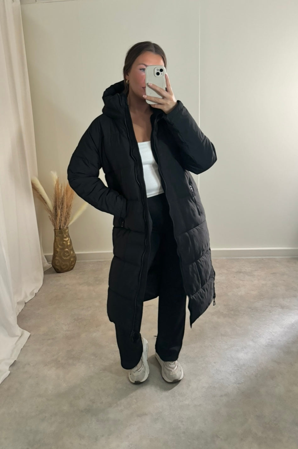 LUNA longline puffer coat