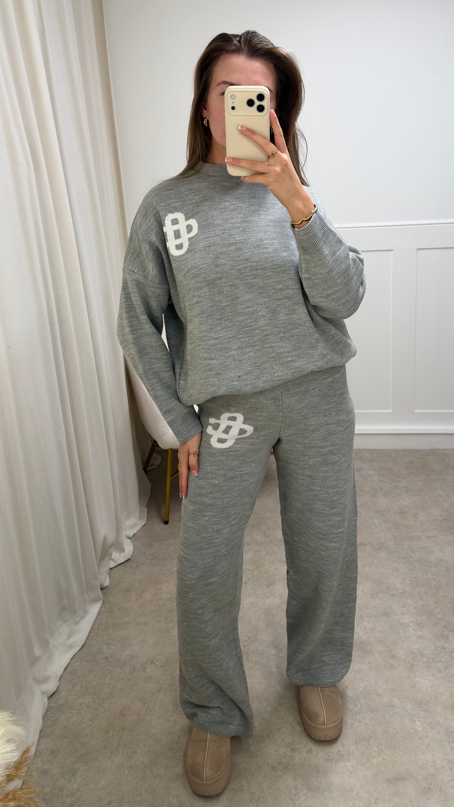 The Emblem Knit Cosy Co-Ord Contrast Set