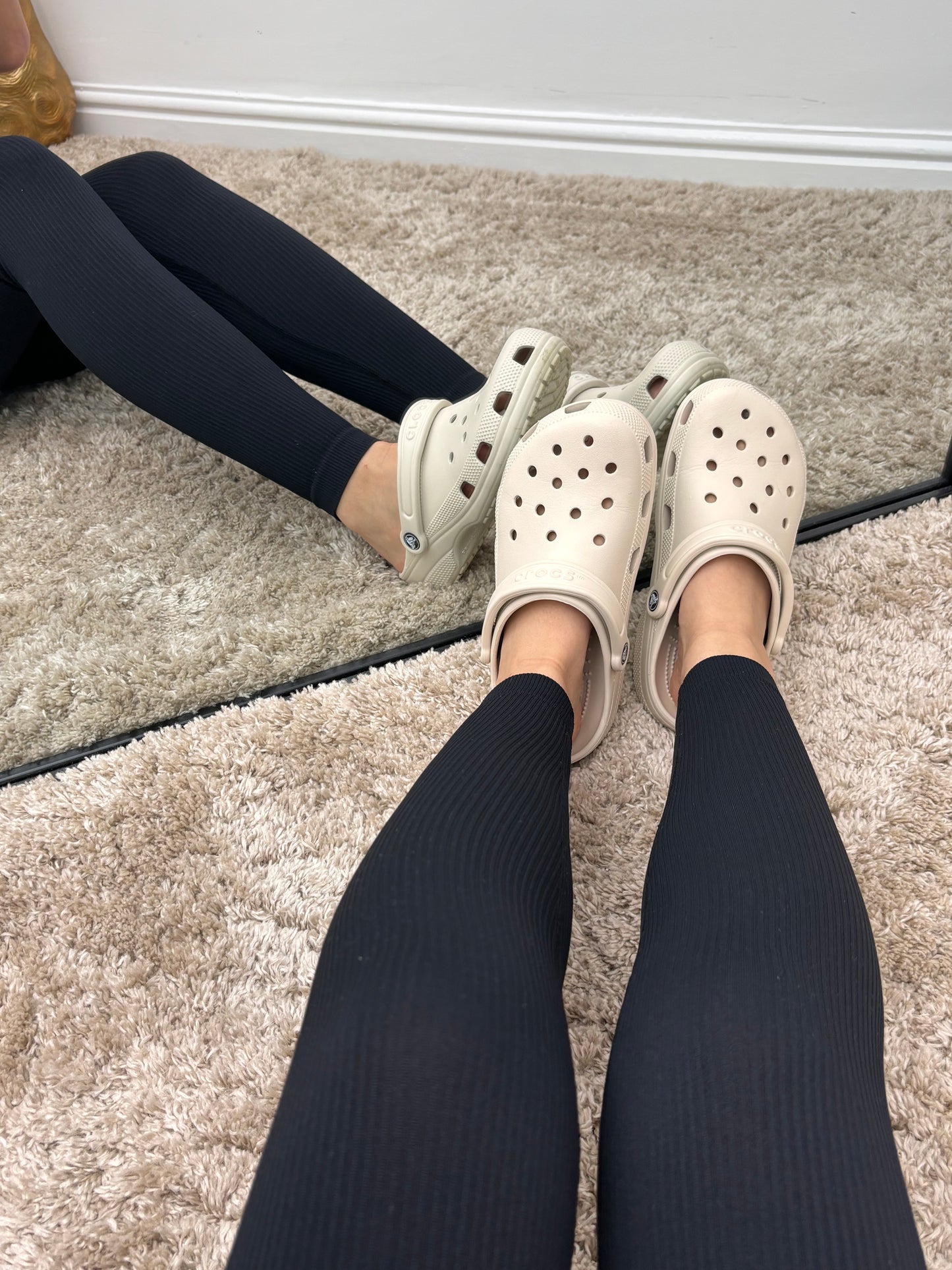 REAH high waisted ribbed leggings