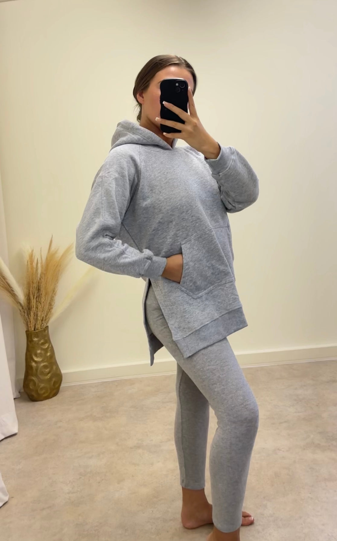 SARAH split hoodie & leggings set