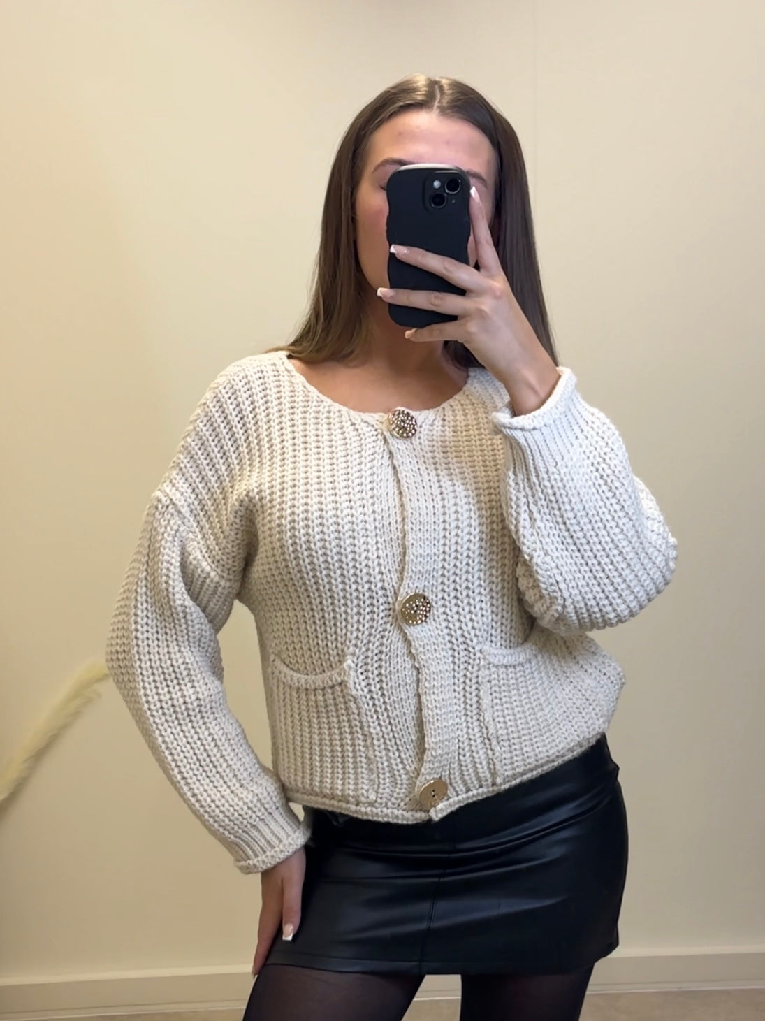 VIVIENNE chunky knit cardigan