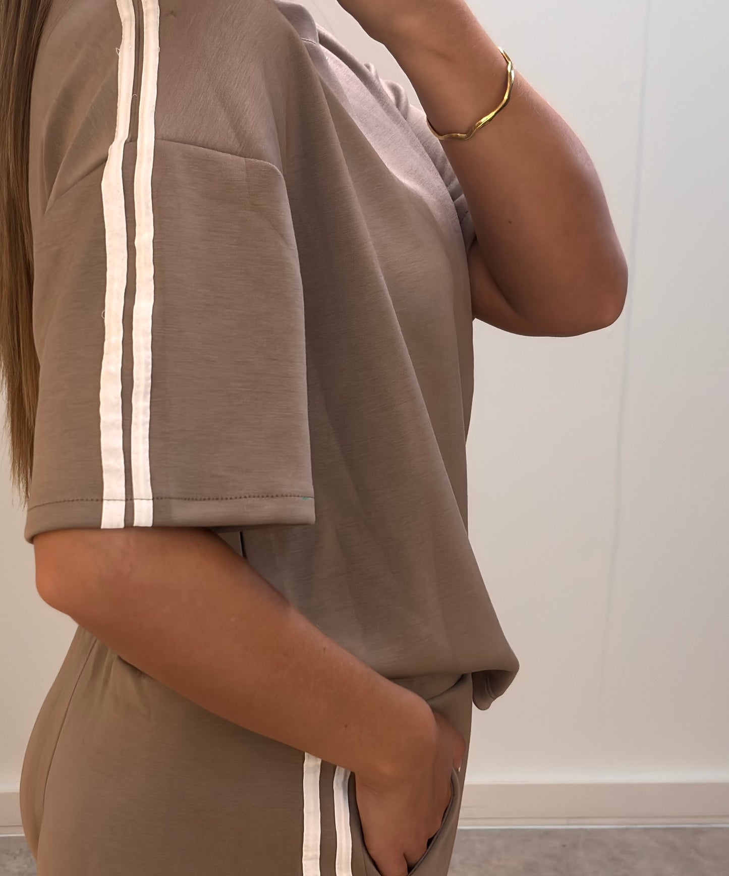 TWO STRIPE TRACK LOUNGEWEAR SET