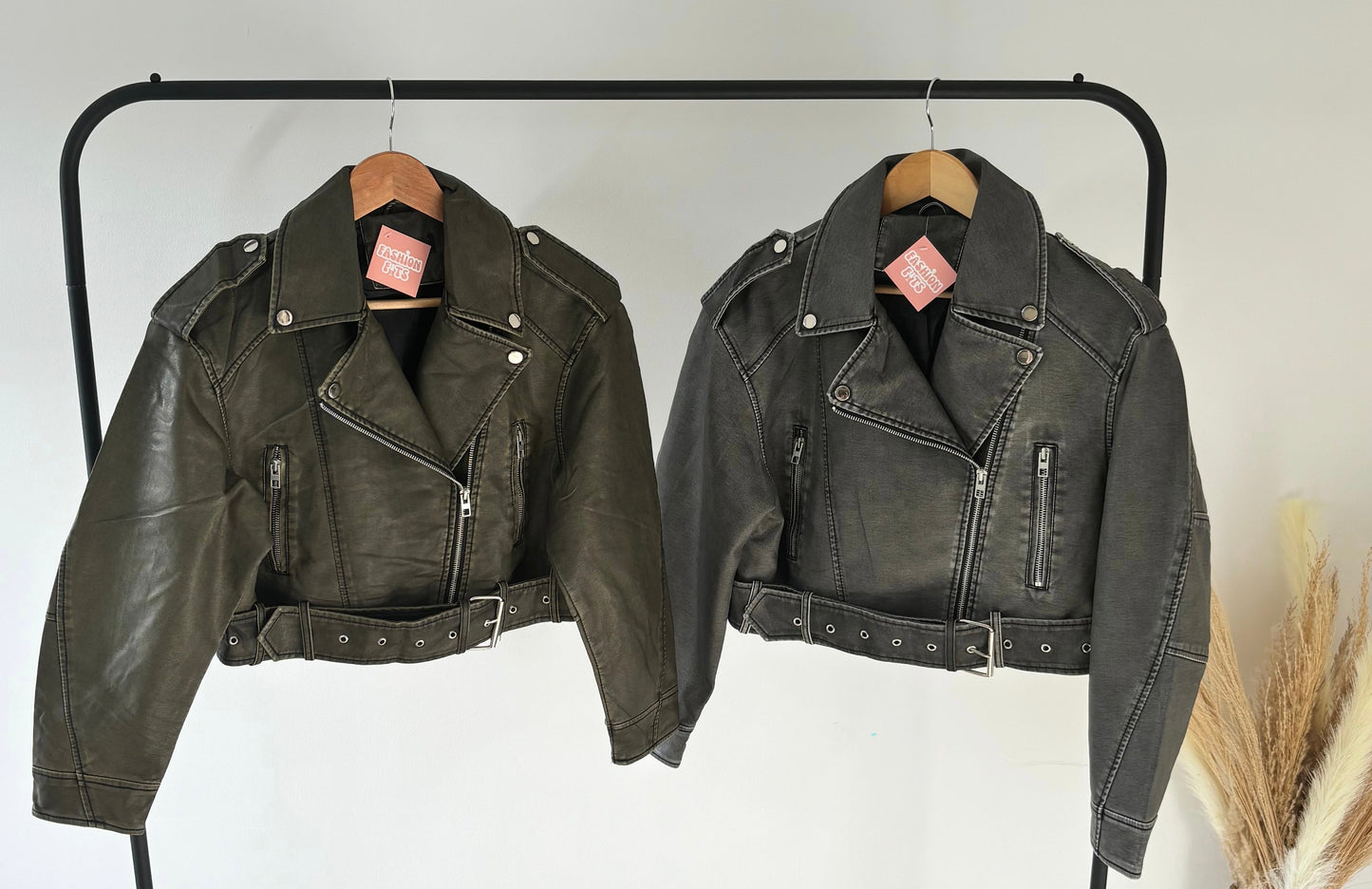 EDGE cropped biker jacket