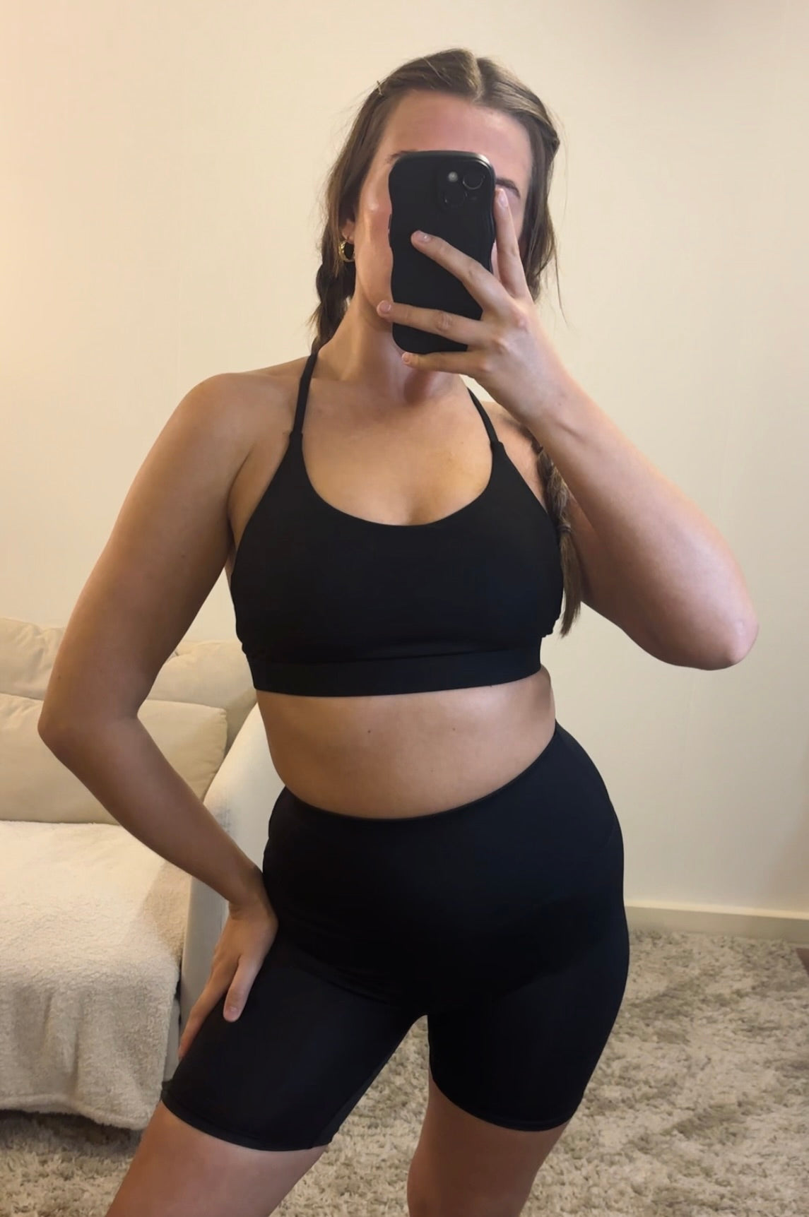 STRAPPY open-back sports bralet