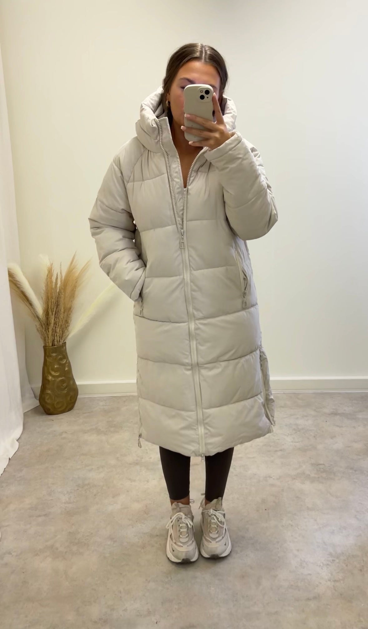 LUNA longline puffer coat