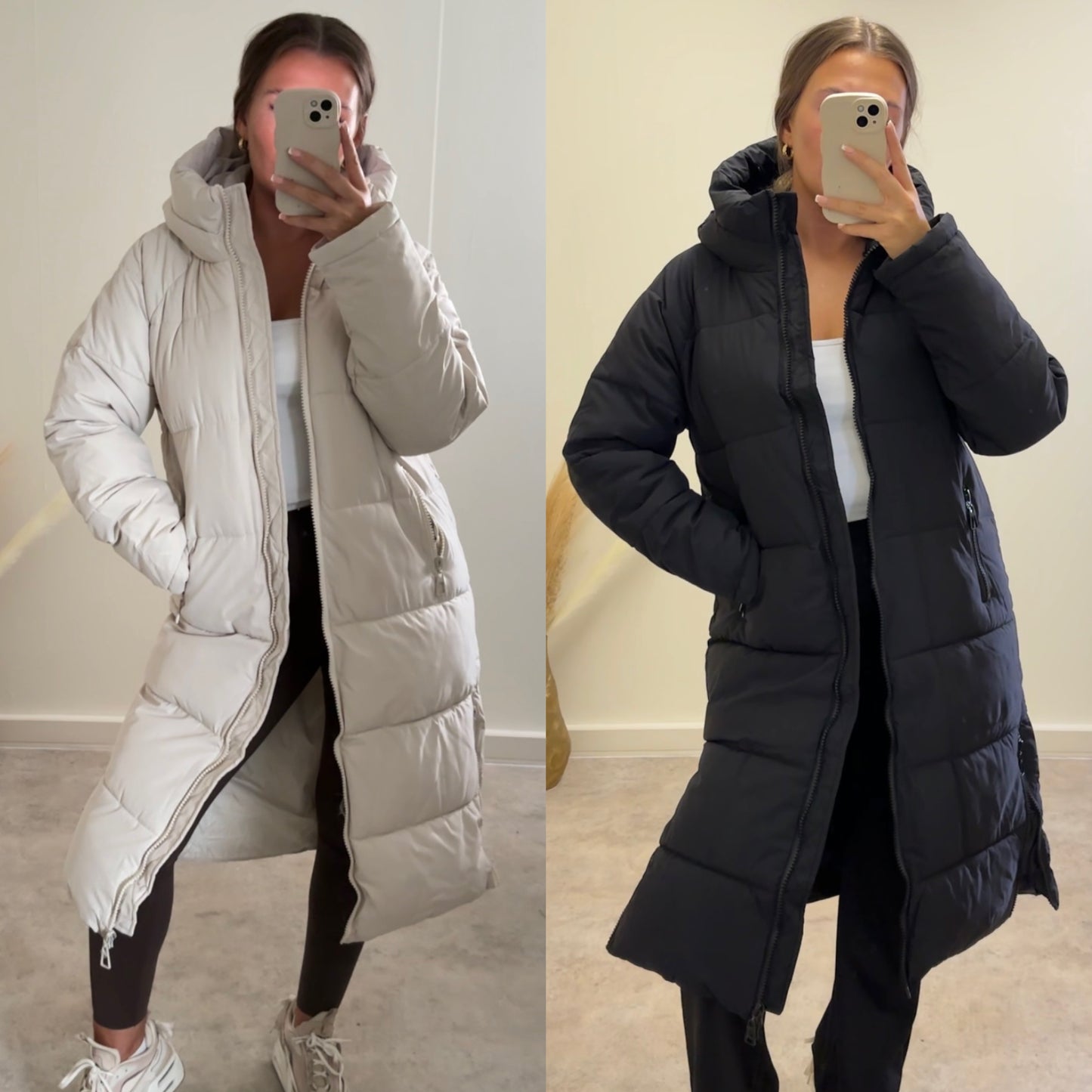 LUNA longline puffer coat