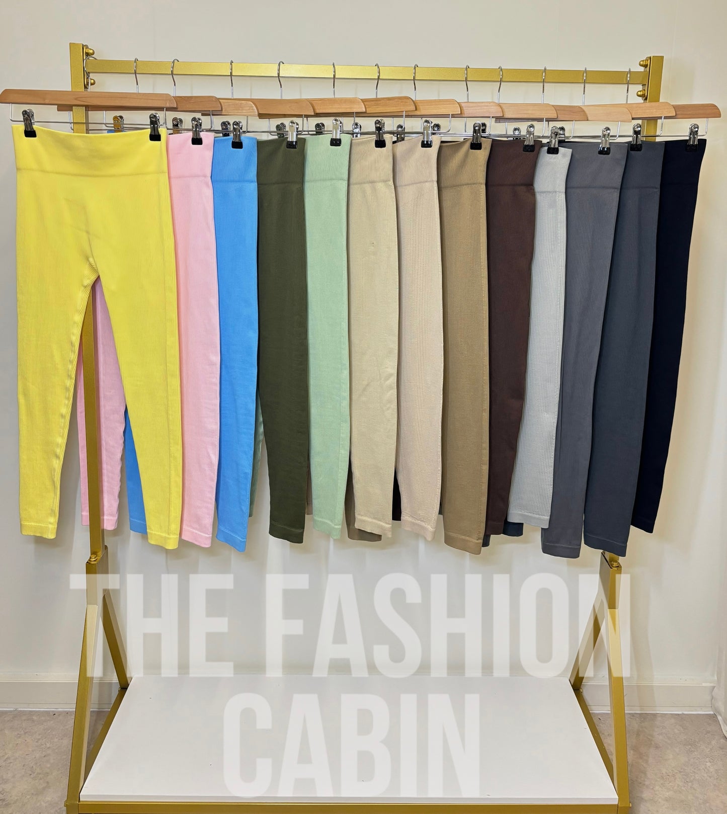 REAH high waisted ribbed leggings