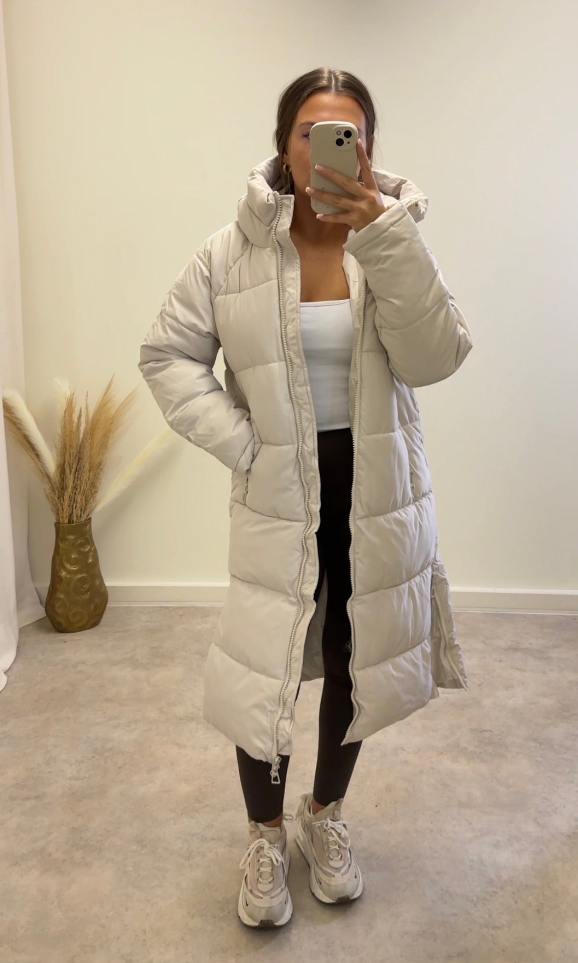 LUNA longline puffer coat
