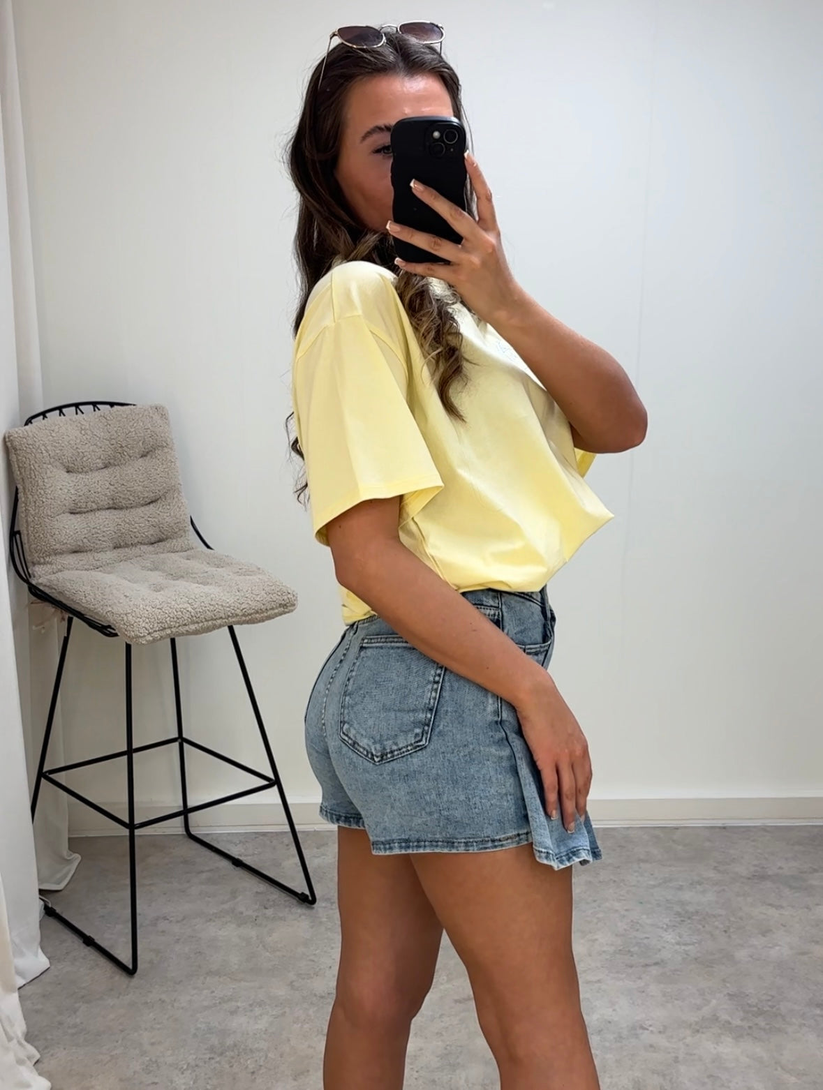 Pleated Denim Skirt/Skort— SIZE UP RECOMMENDED