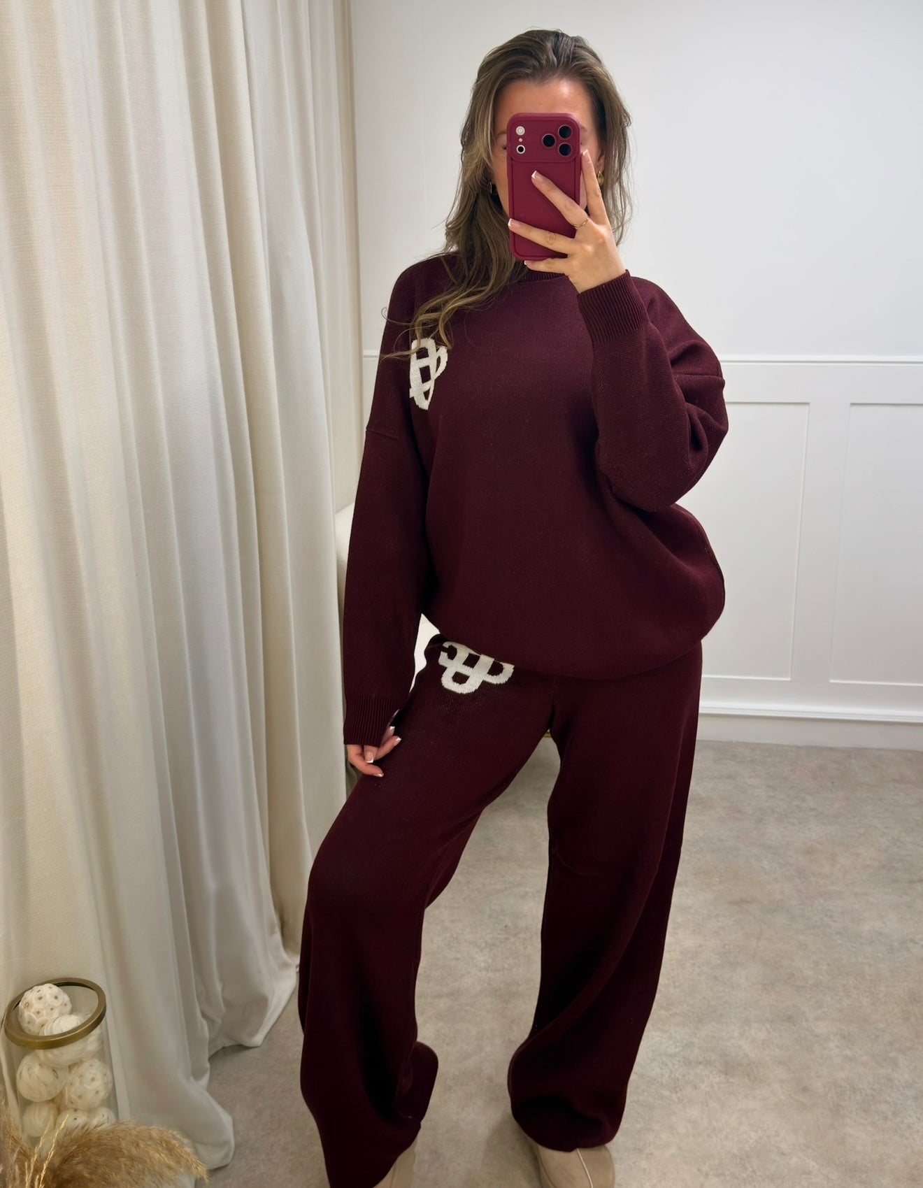 The Emblem Knit Cosy Co-Ord Contrast Set