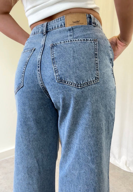LAULIA straight leg dad jeans